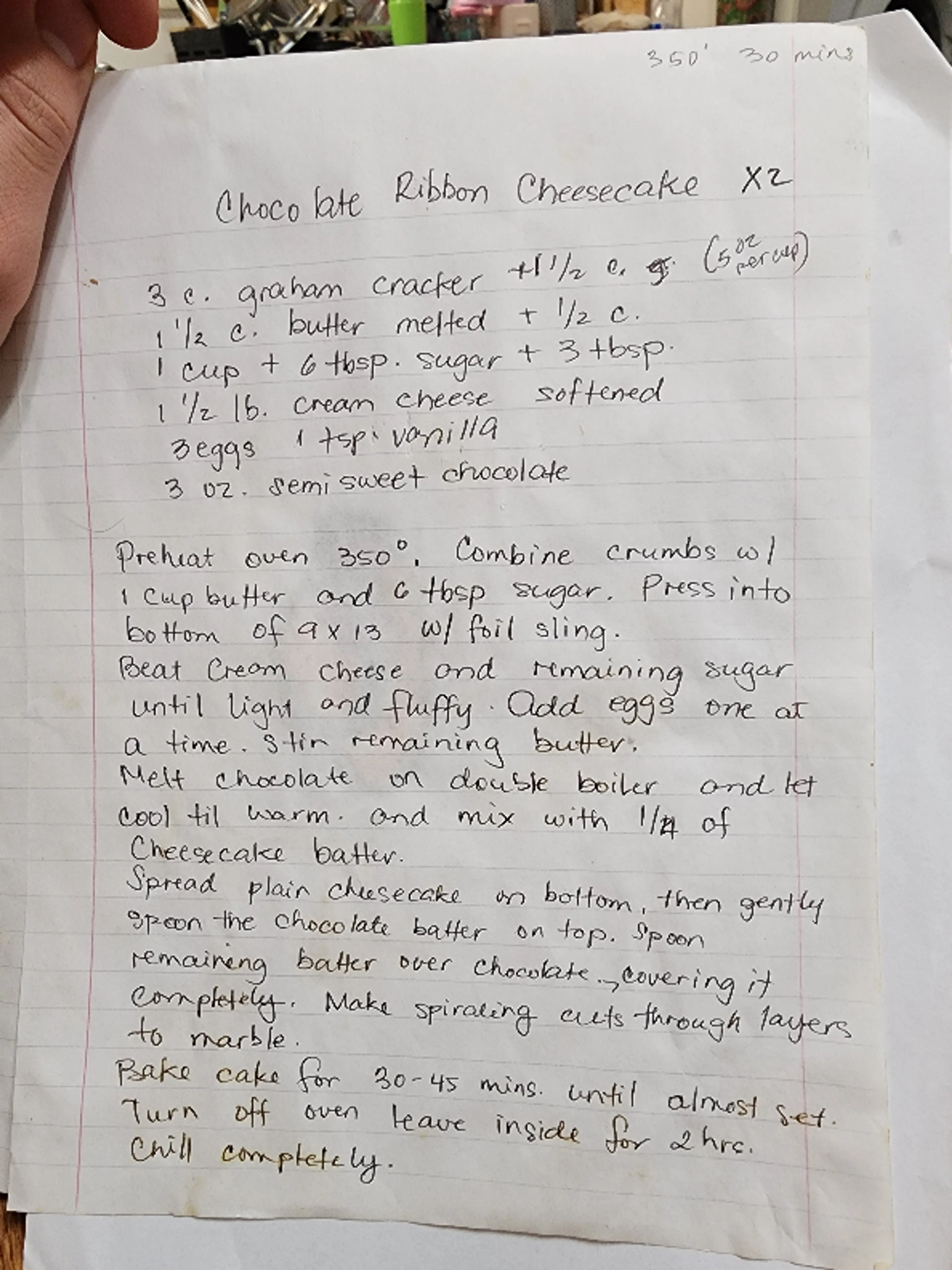 Chocolate Ribbon Cheesecake