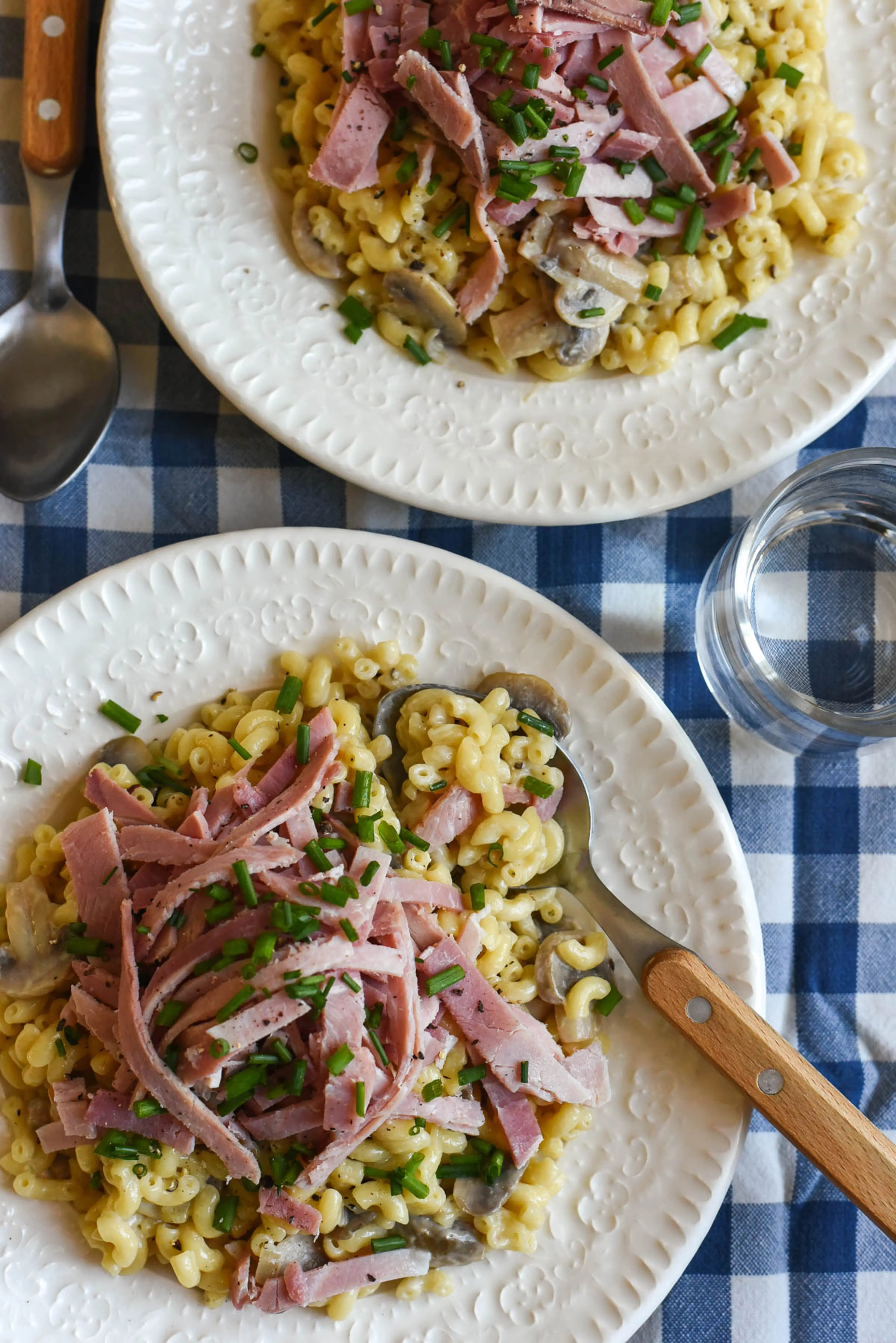 French Macaroni & Cheese with Ham (Coquillettes au Jambon)