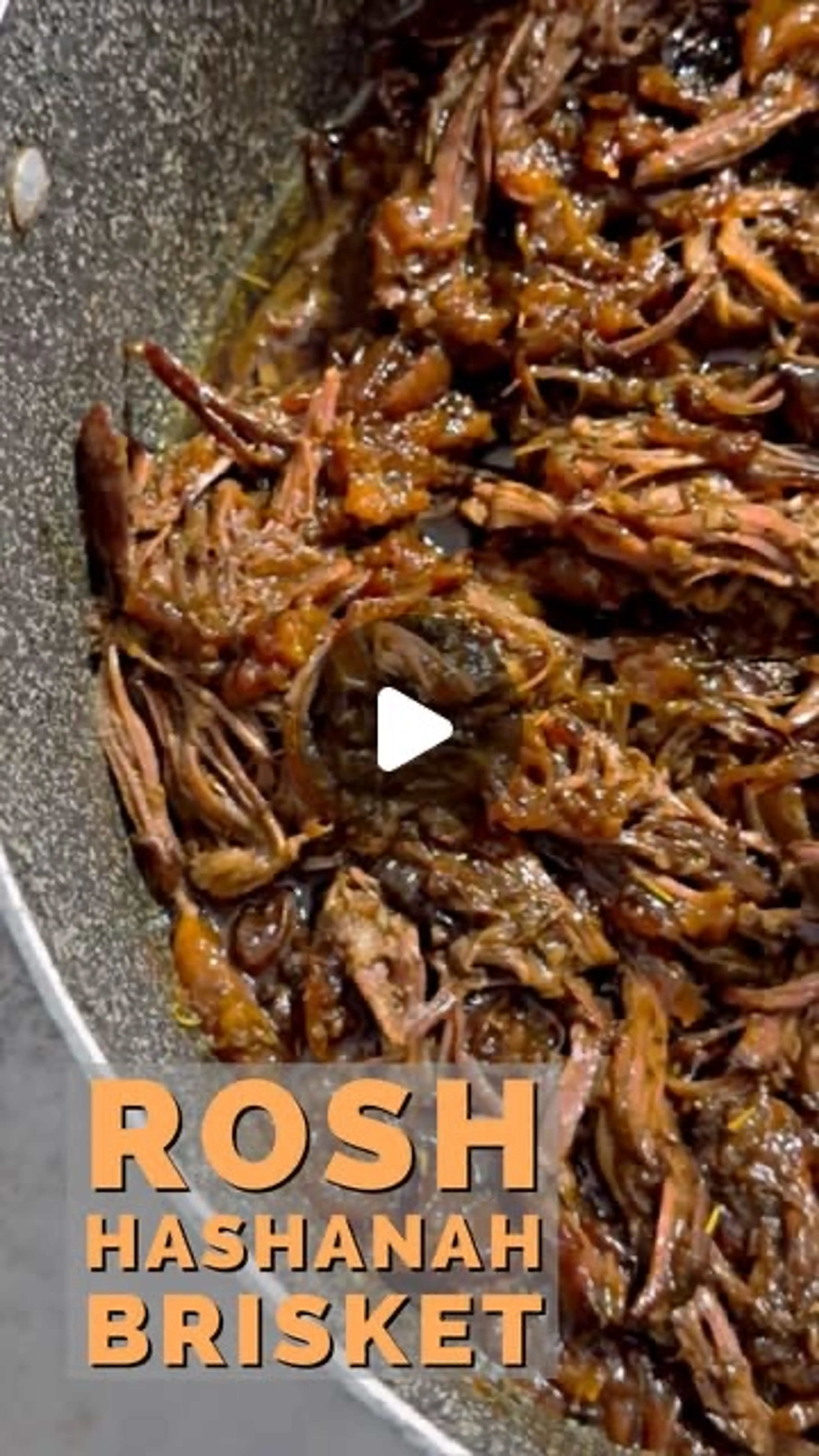 Rosh Hashanah Brisket - the Sweet & Savory Pull Apart Briske