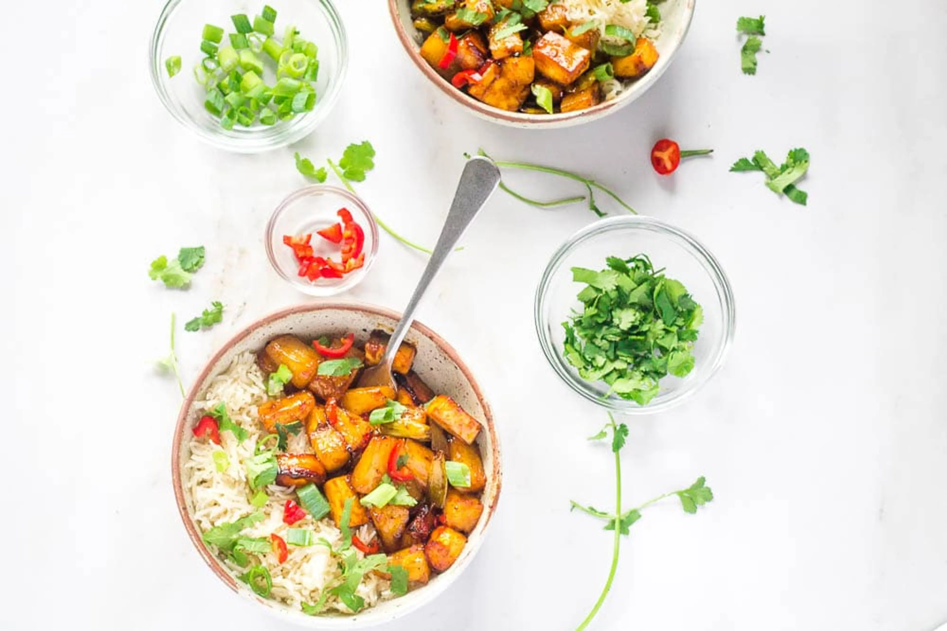 Pineapple Paneer Teriyaki Bake