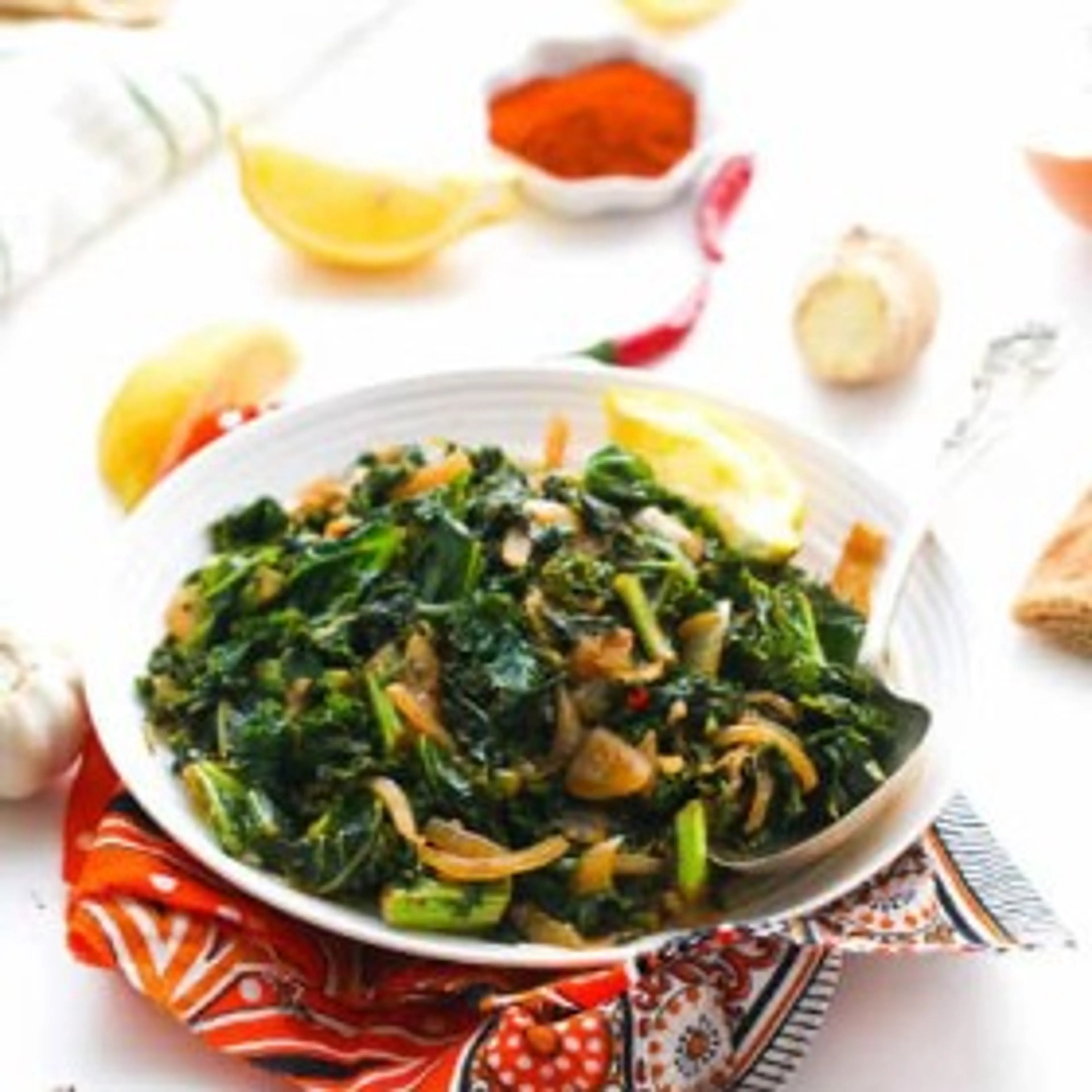 Ye'abesha Gomen (Ethiopian Collard Greens)