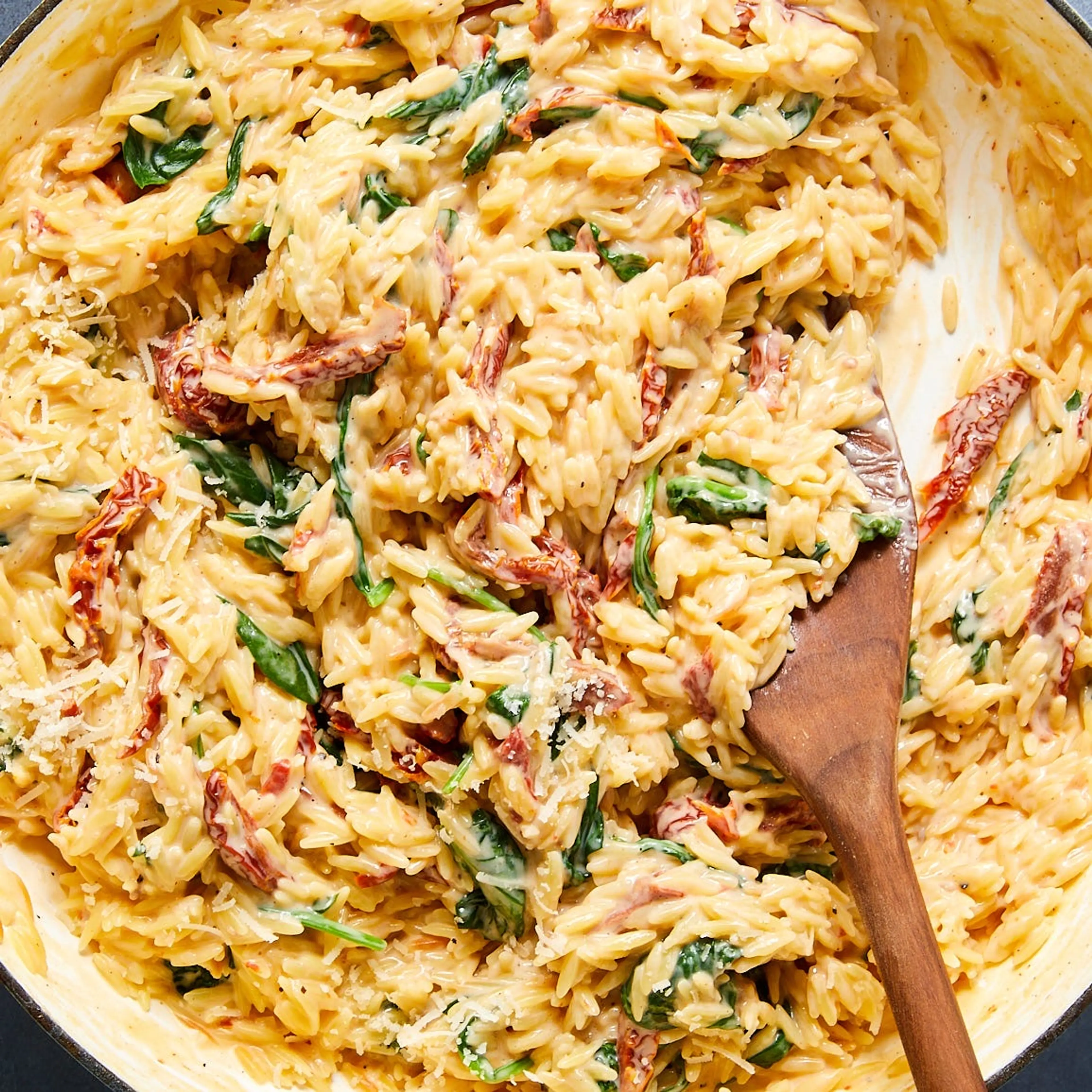 Creamy Tuscan Orzo