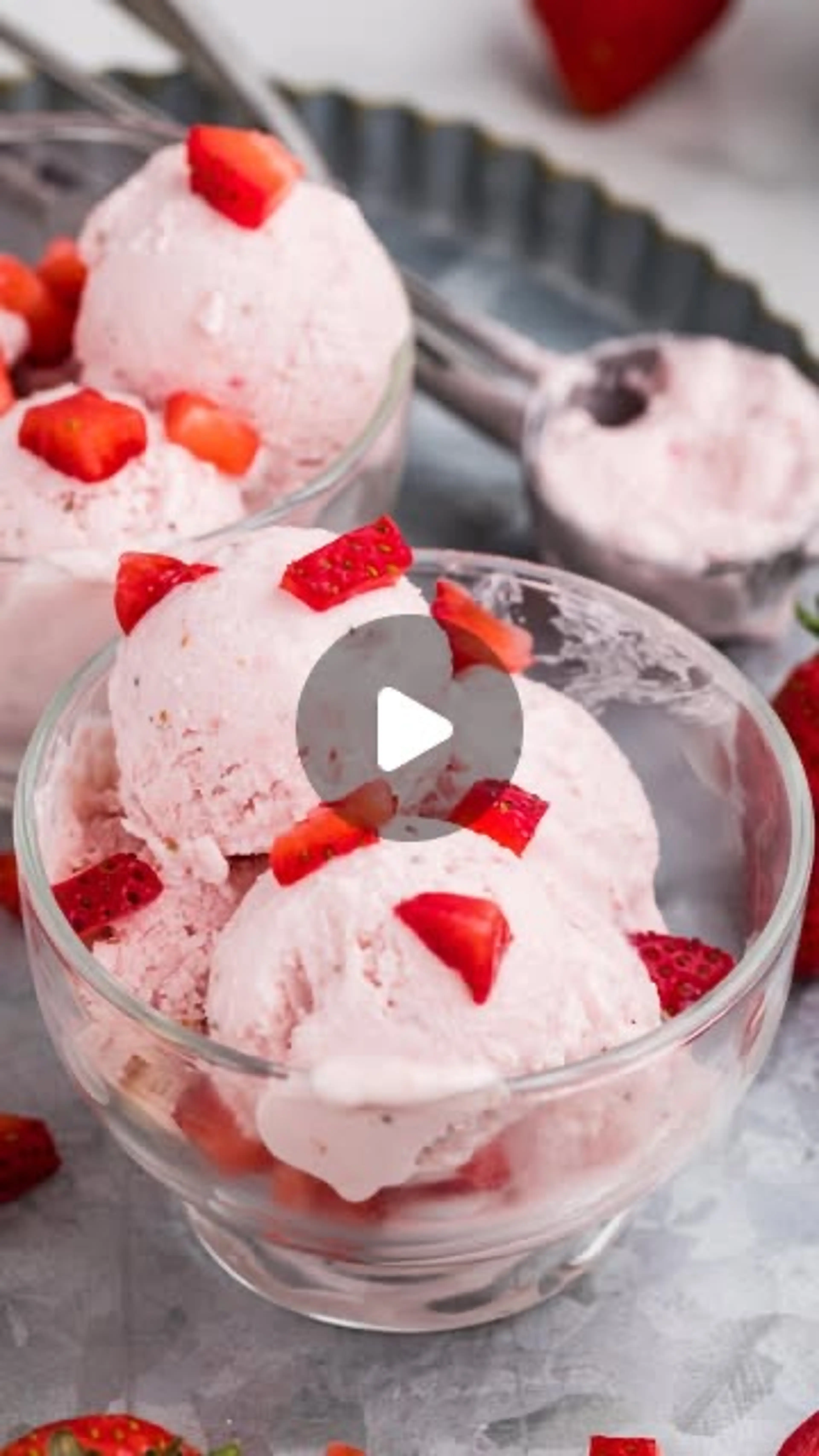 Ad) This High-protein Strawberry Ice Cream with @driscollsbe