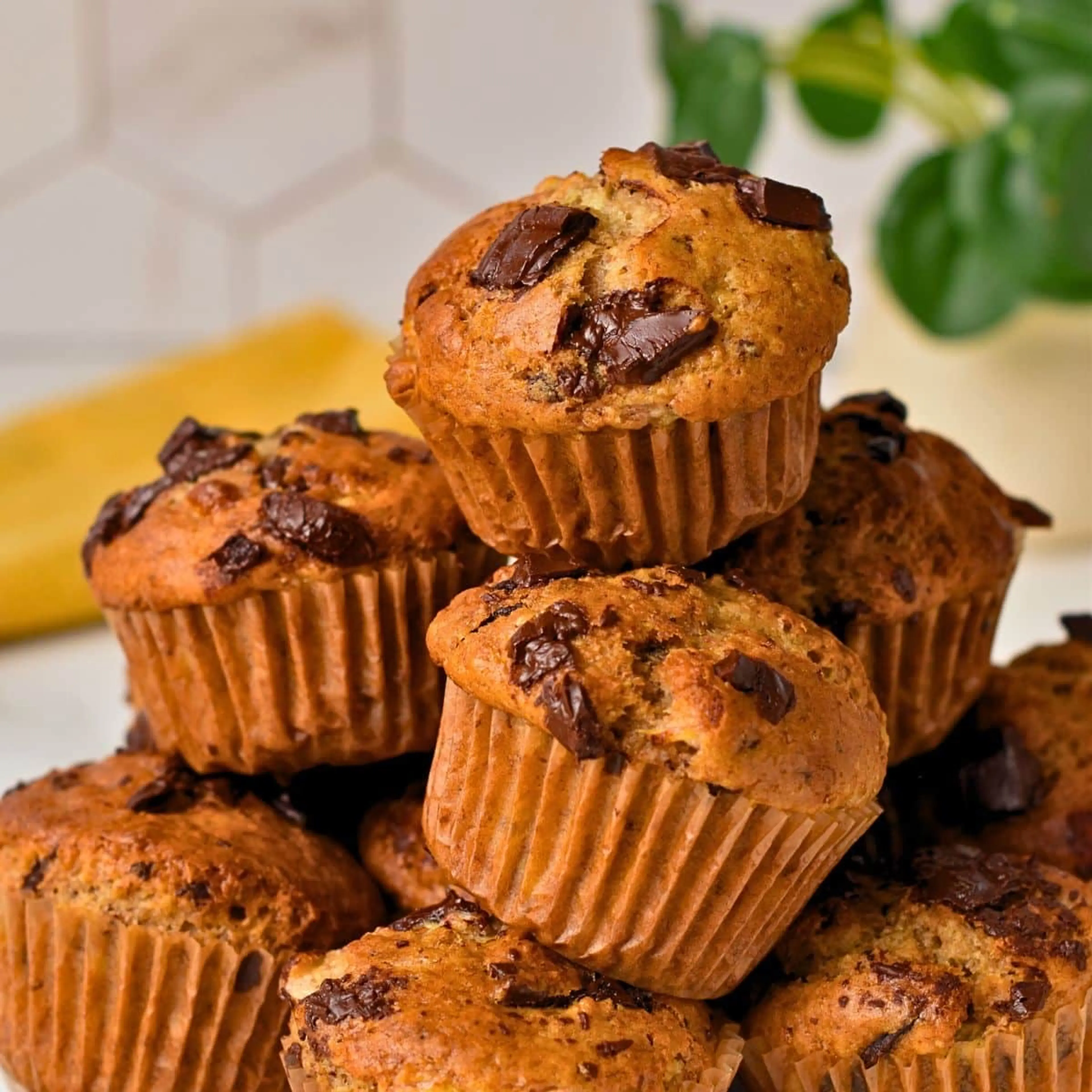 Banana Bread Chocolate Chip Muffins