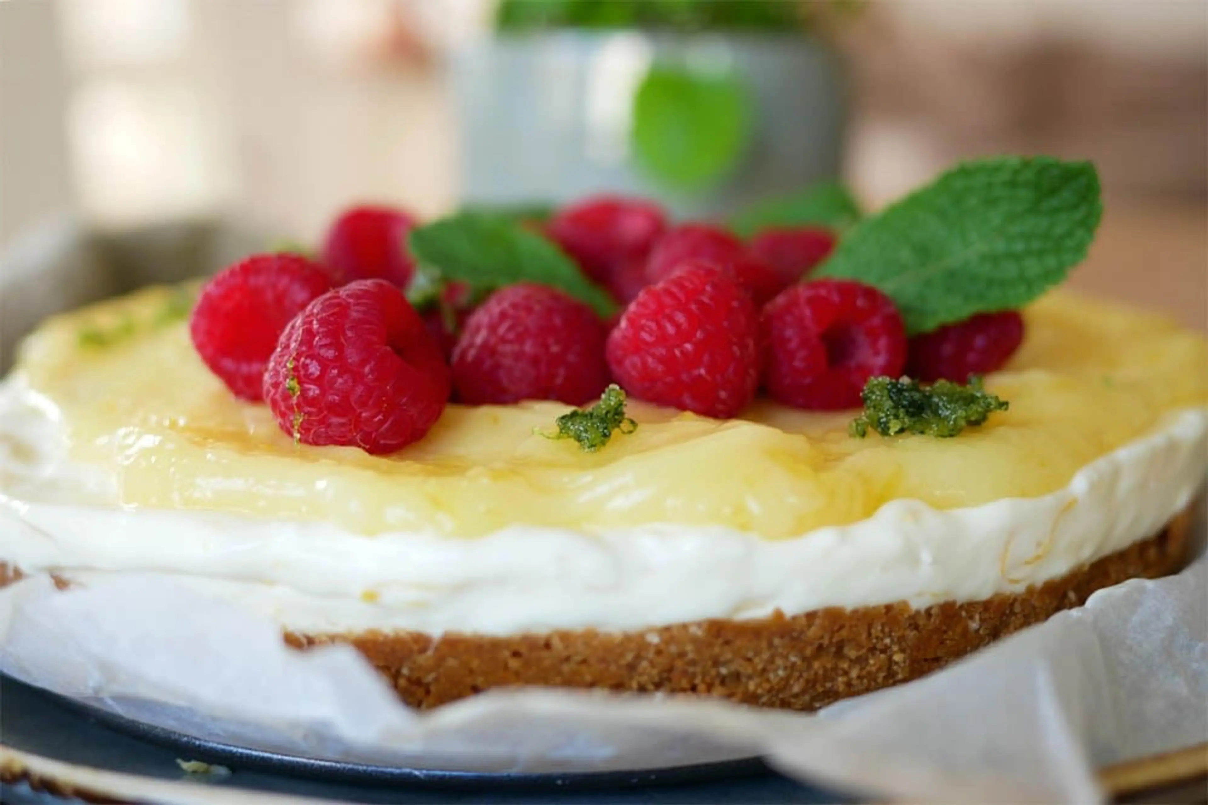 No bake citroncheesecake
