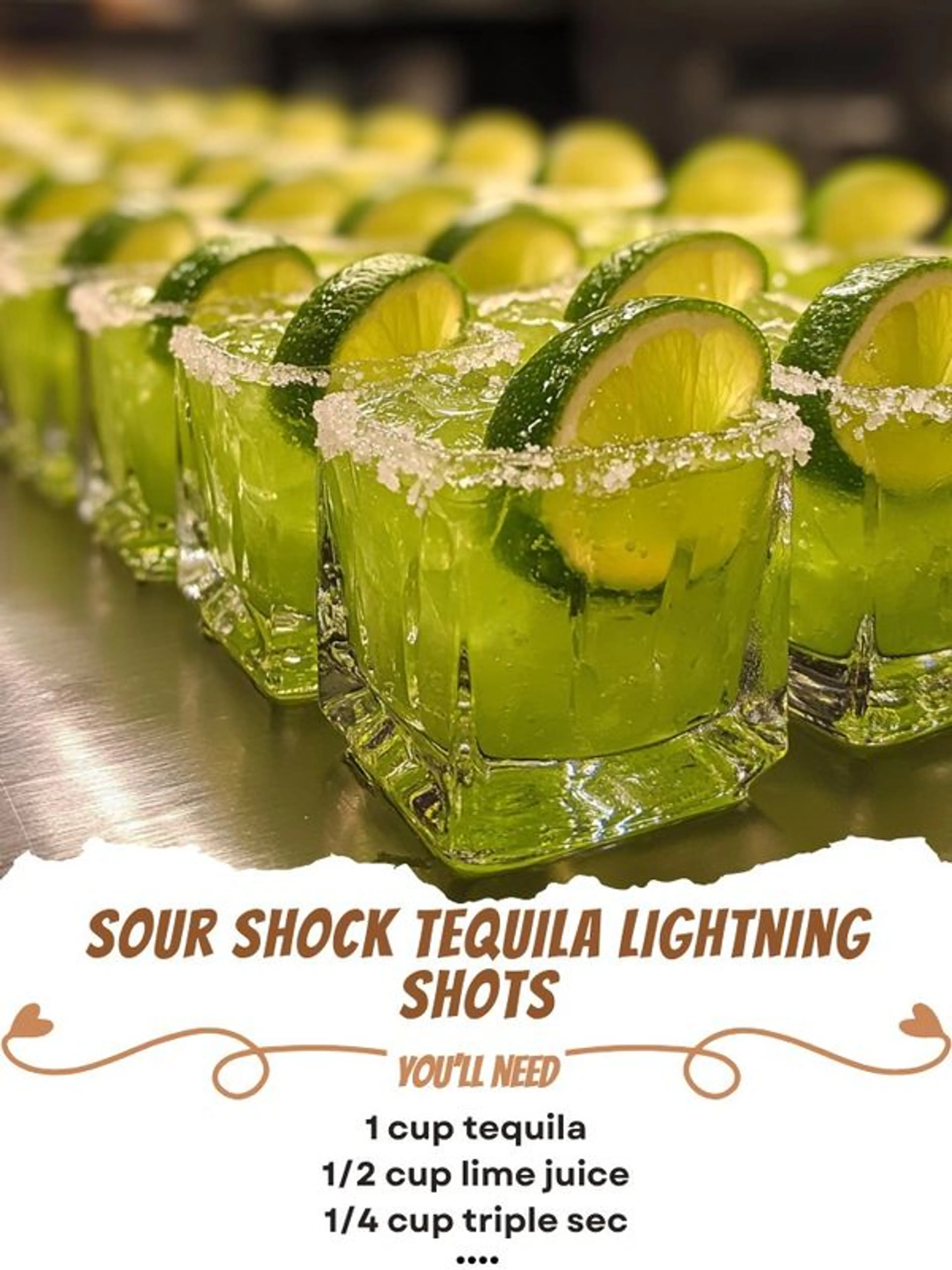 Sour Shock Tequila Lightning Shots