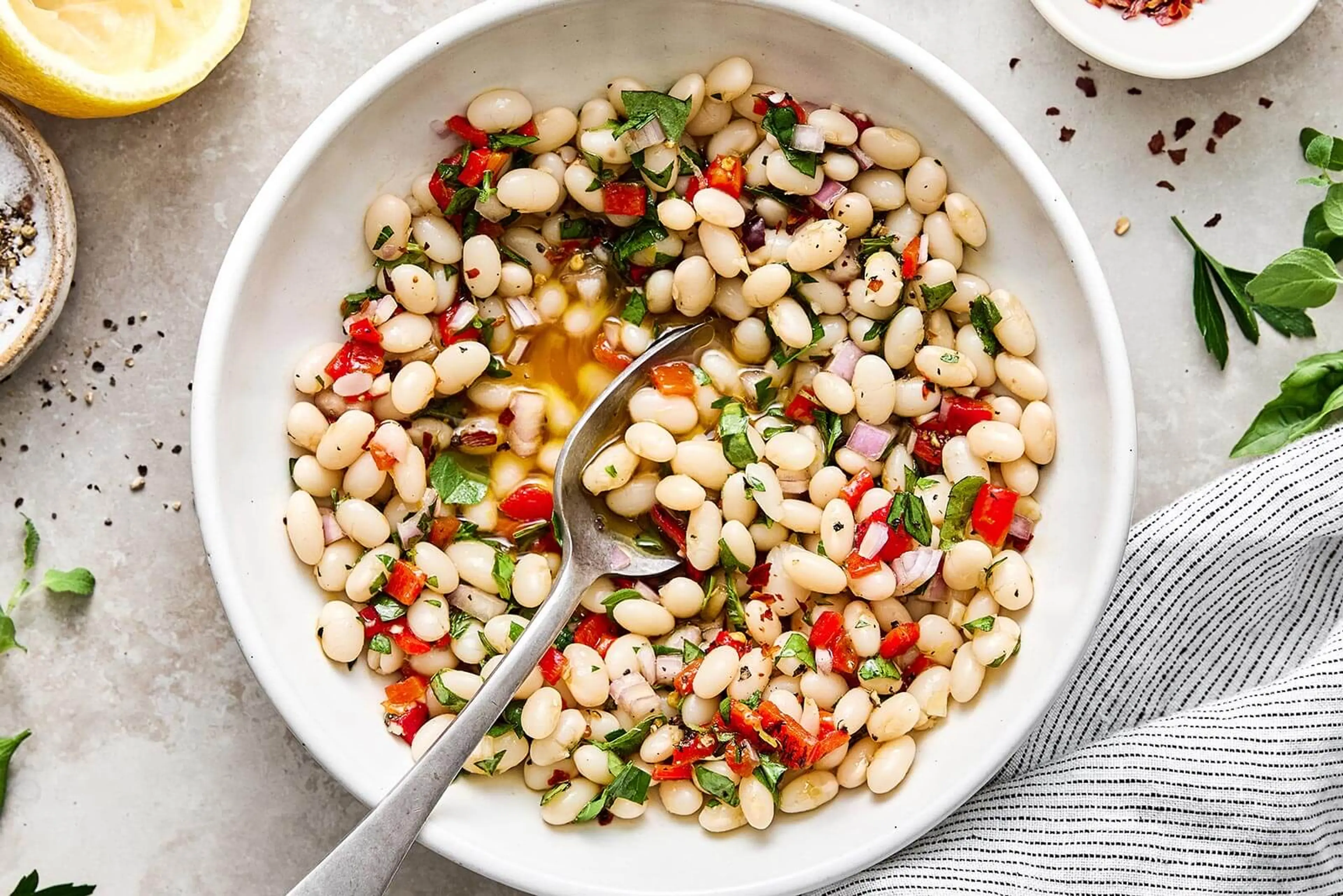 Marinated White Beans