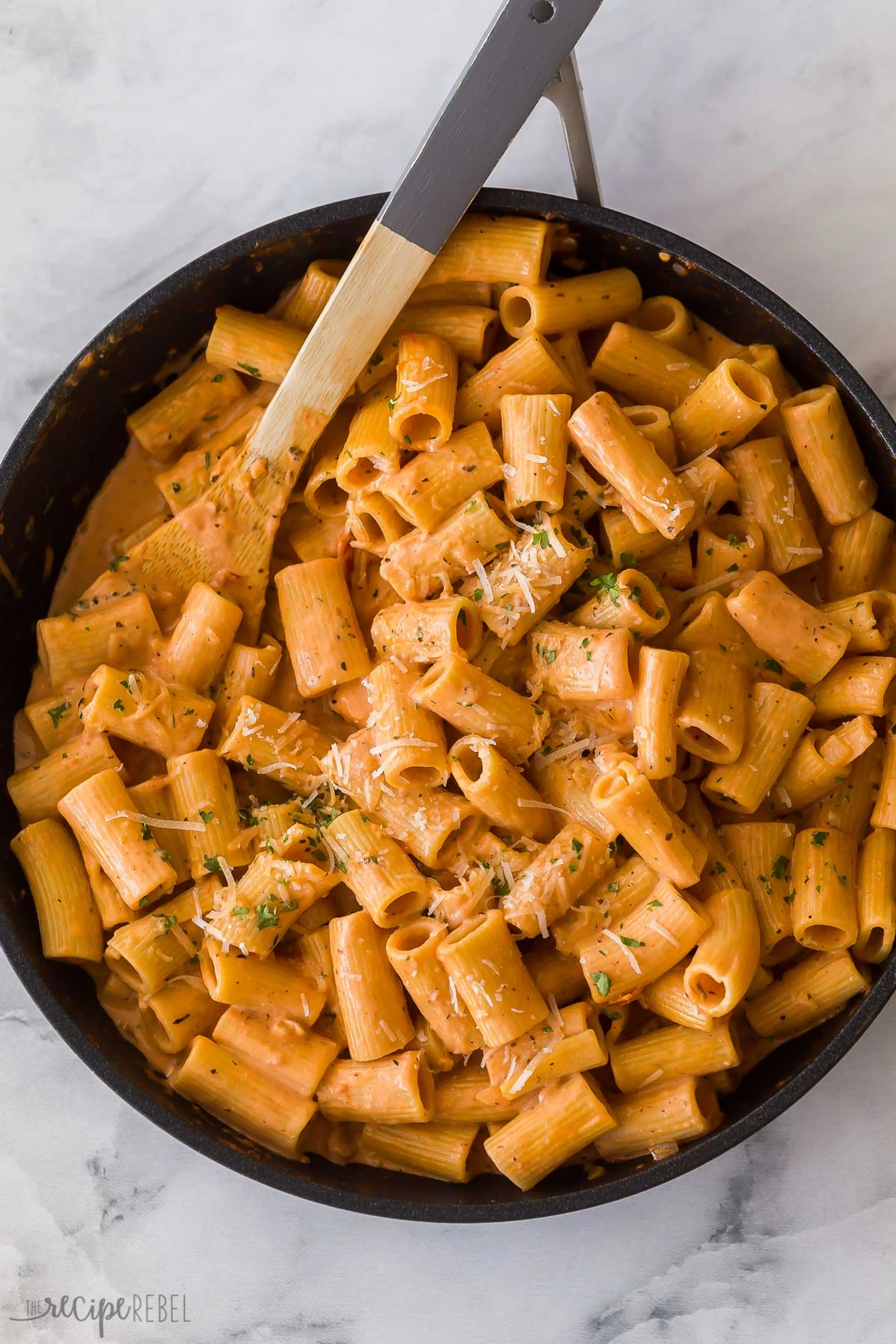 Creamy Tomato Rigatoni Pasta