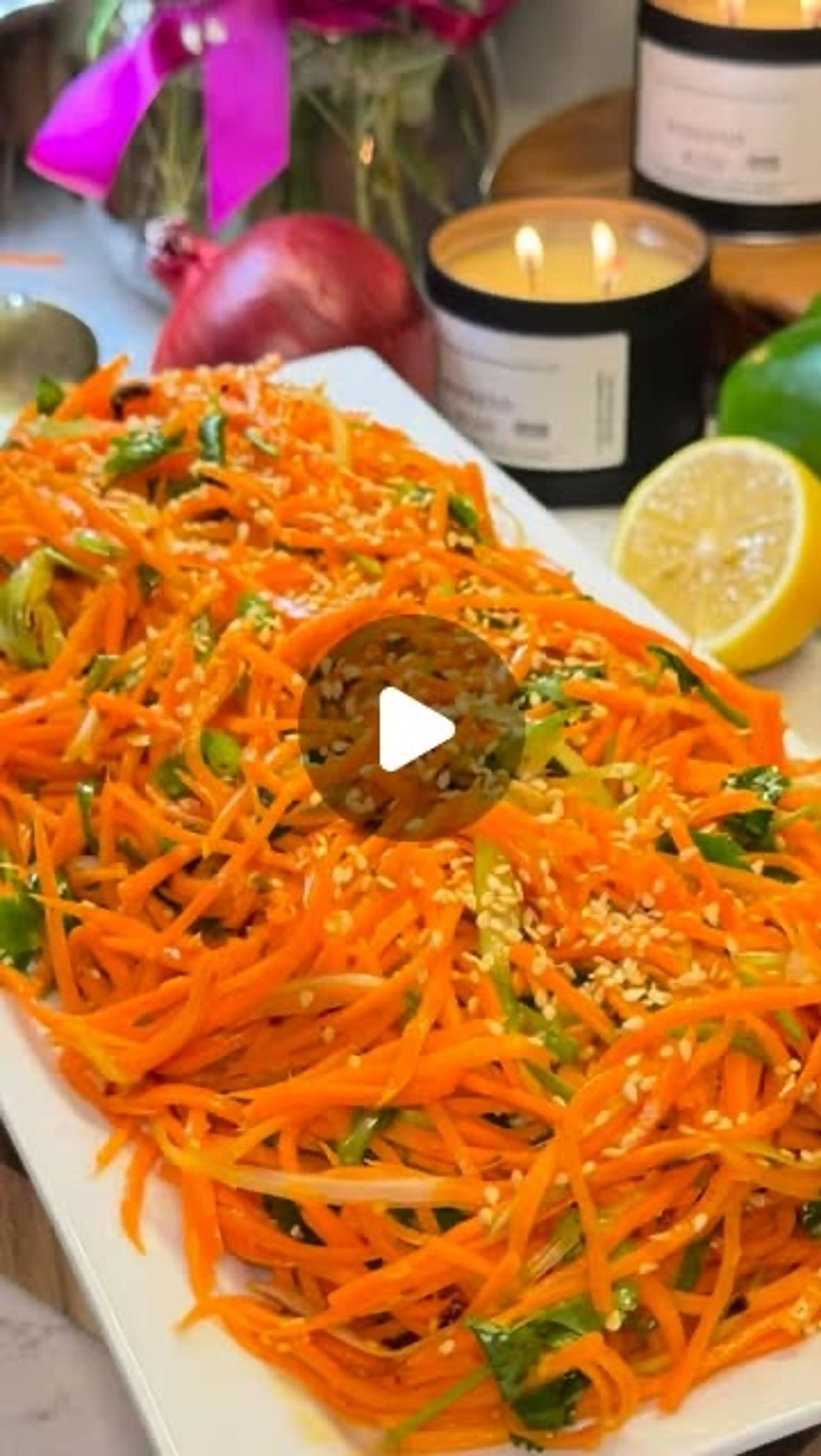 Crunchy Sesame Carrot Salad