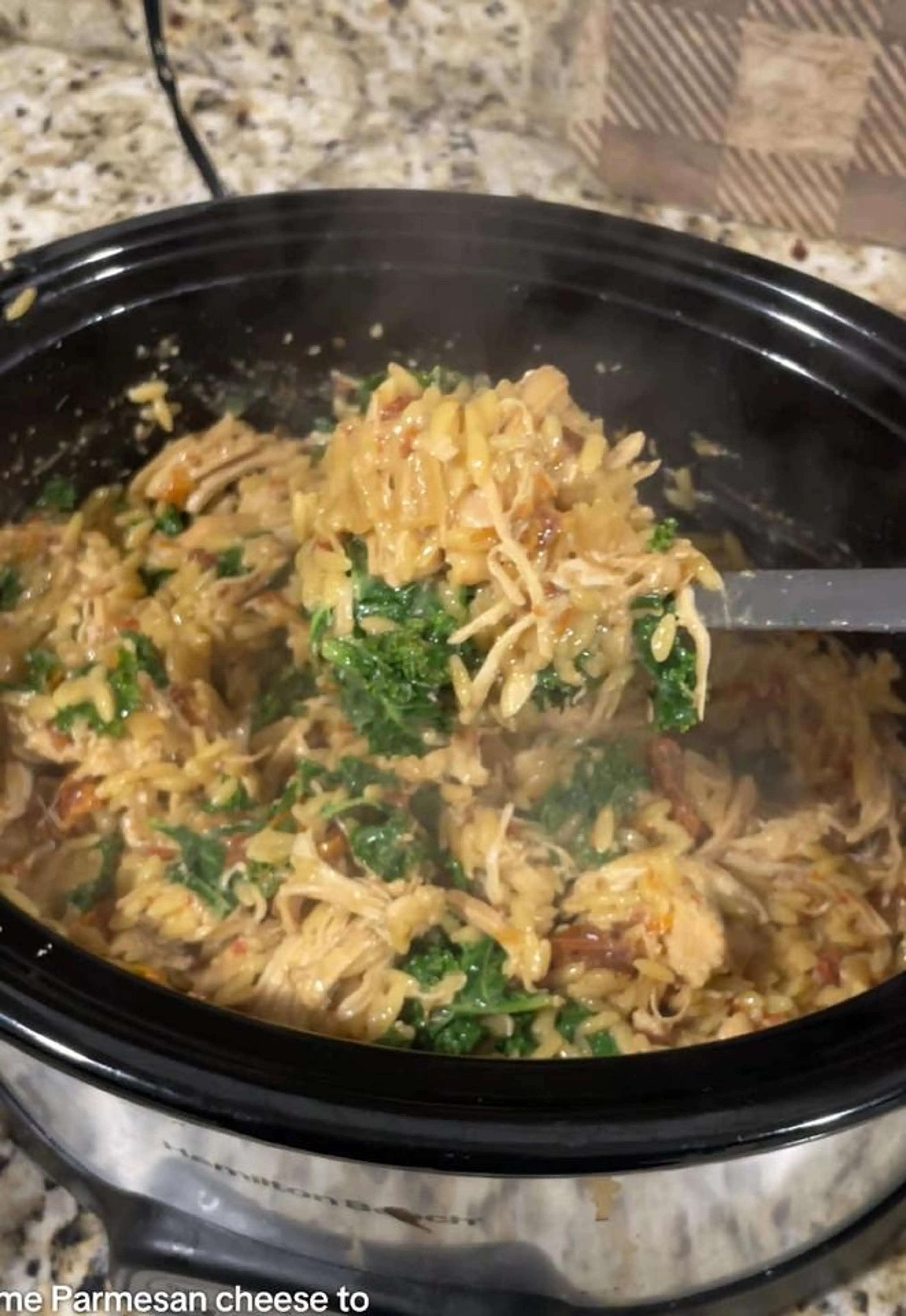 This Lightened Up Crockpot Tuscan Chicken Is Sooo Comforting
