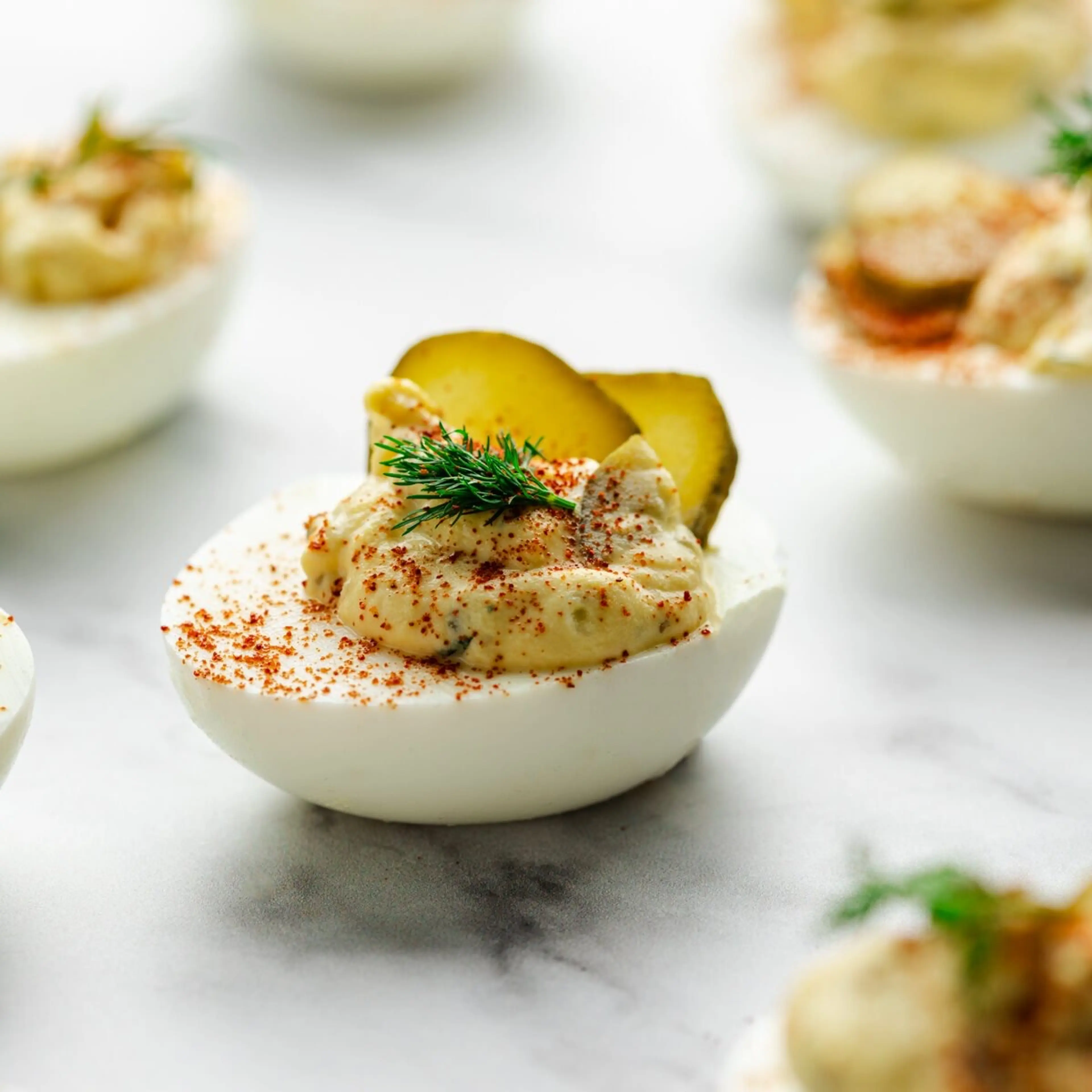 The Best Dill Pickle Deviled Eggs (Keto & Whole30)