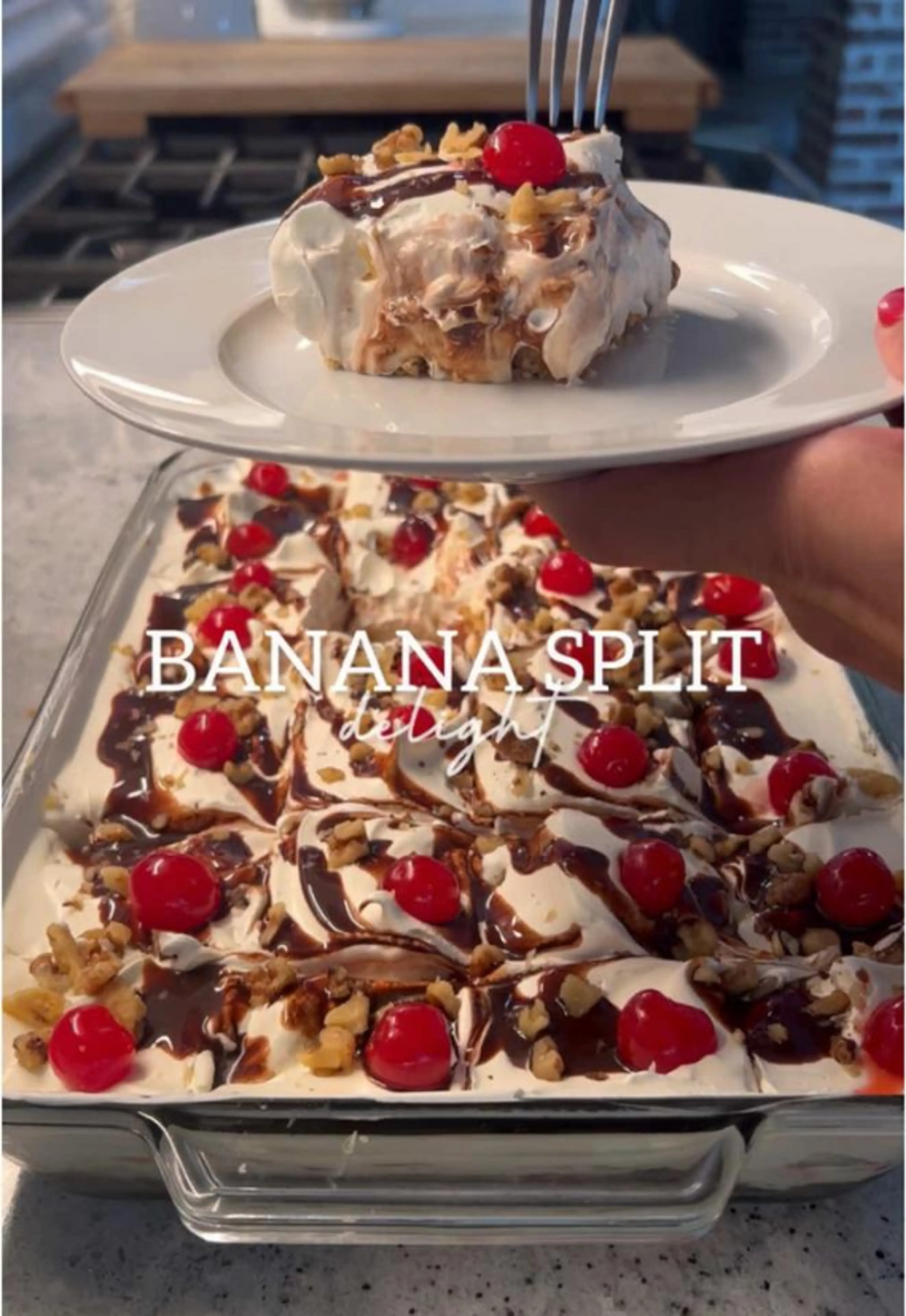 No-bake Banana Split