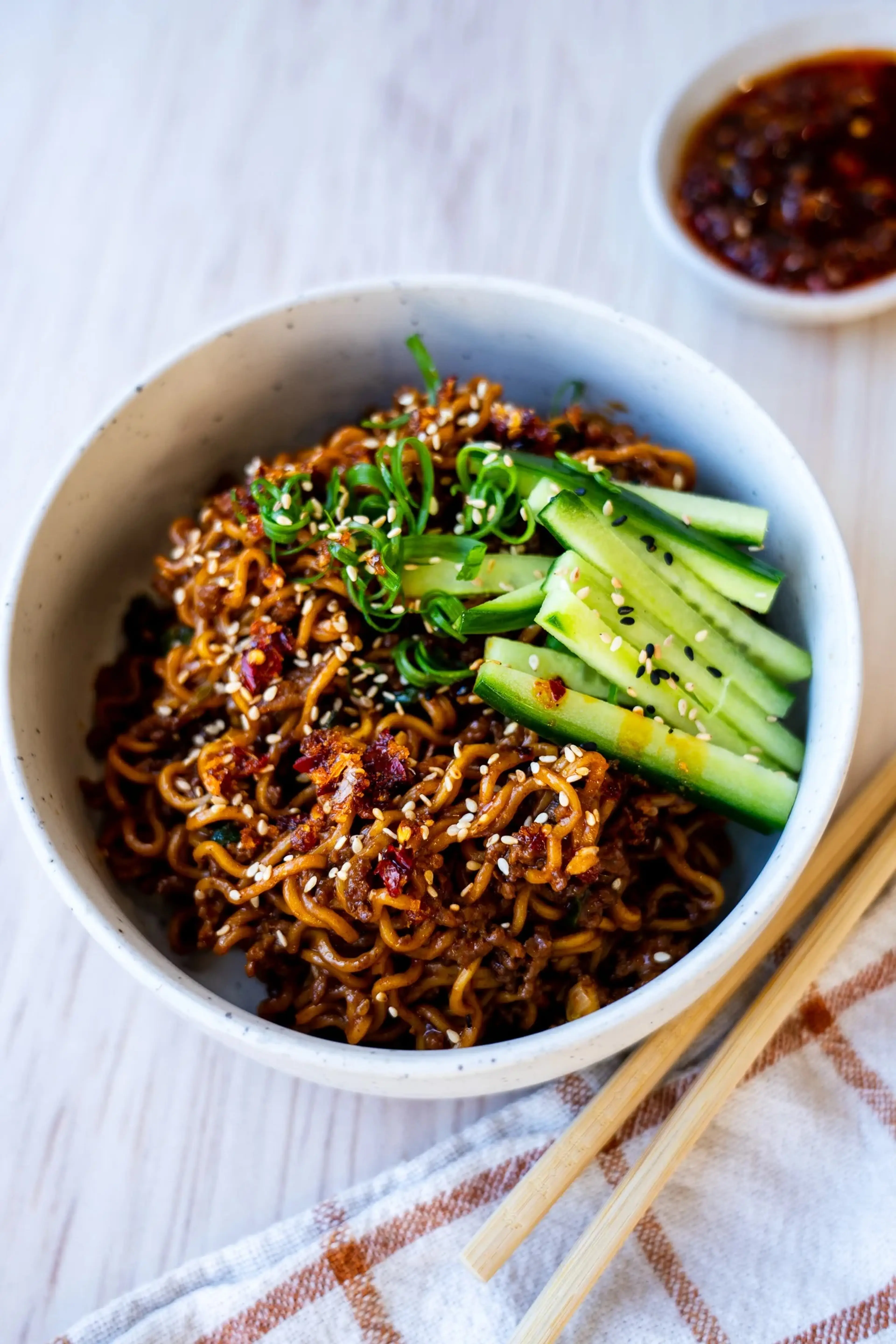 One-pan Korean-style Beef Noodles