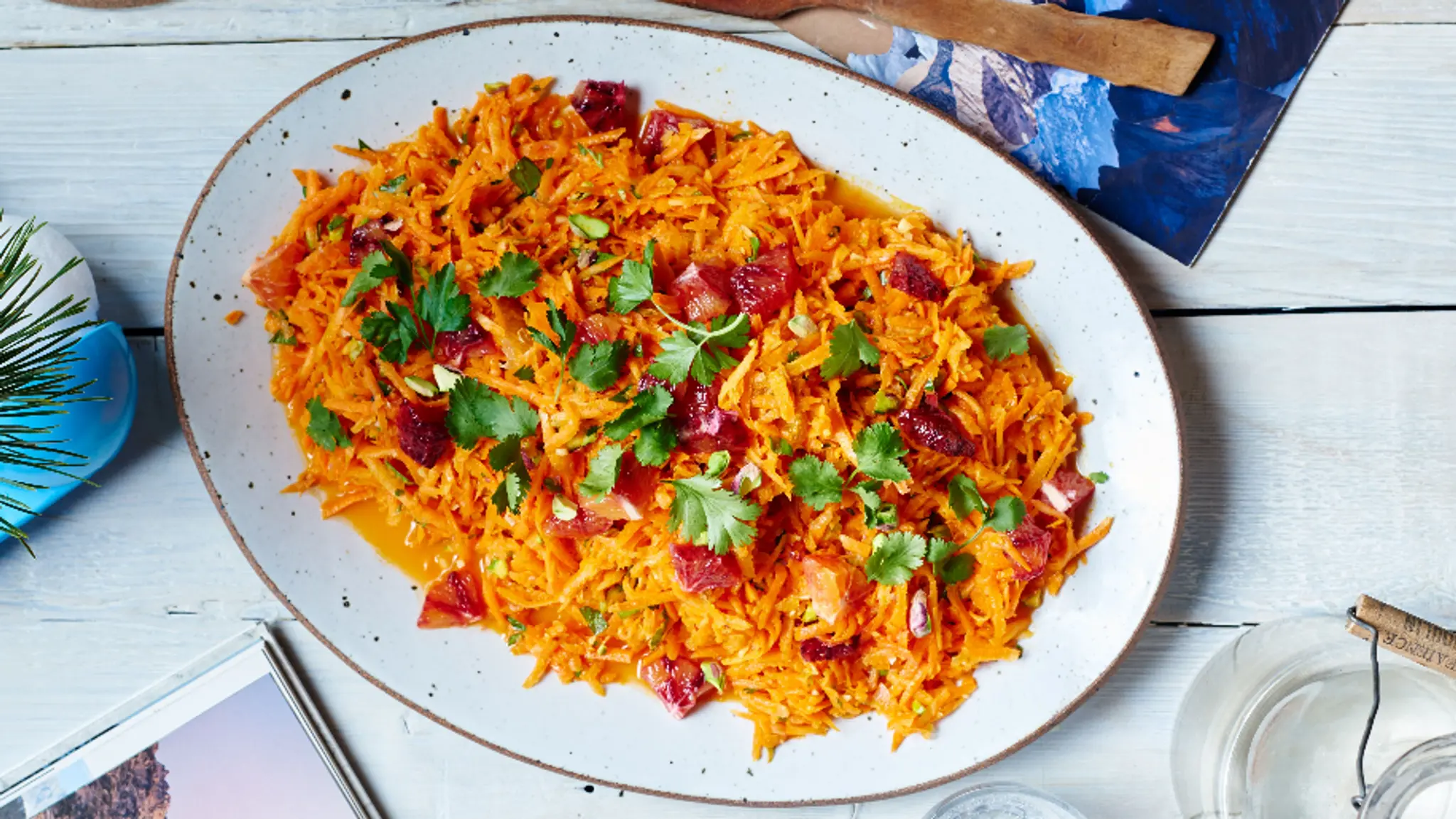 Grated Carrot Salad With Citrus and Pistachios
