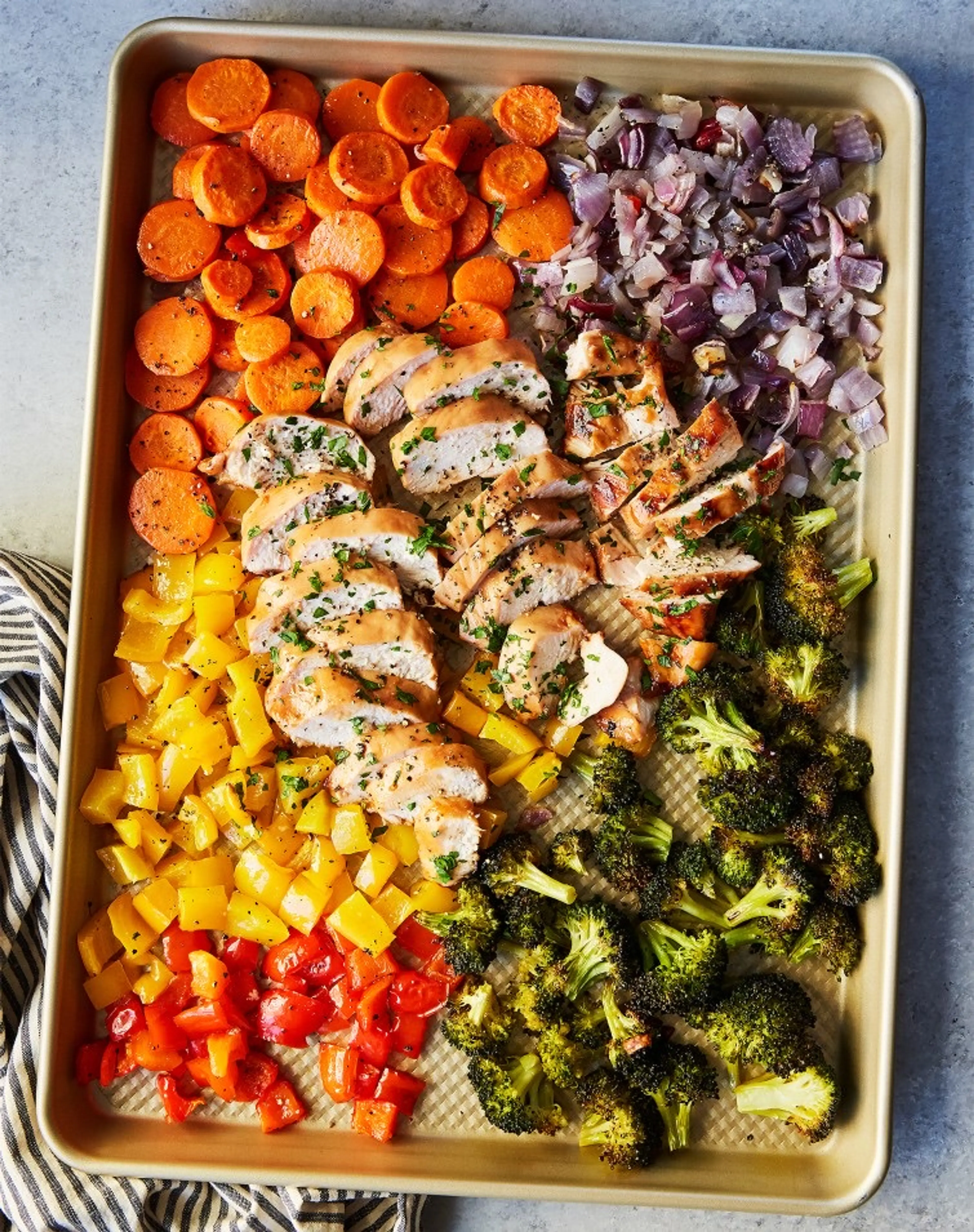 Sheet-pan Chicken And Rainbow Vegetables