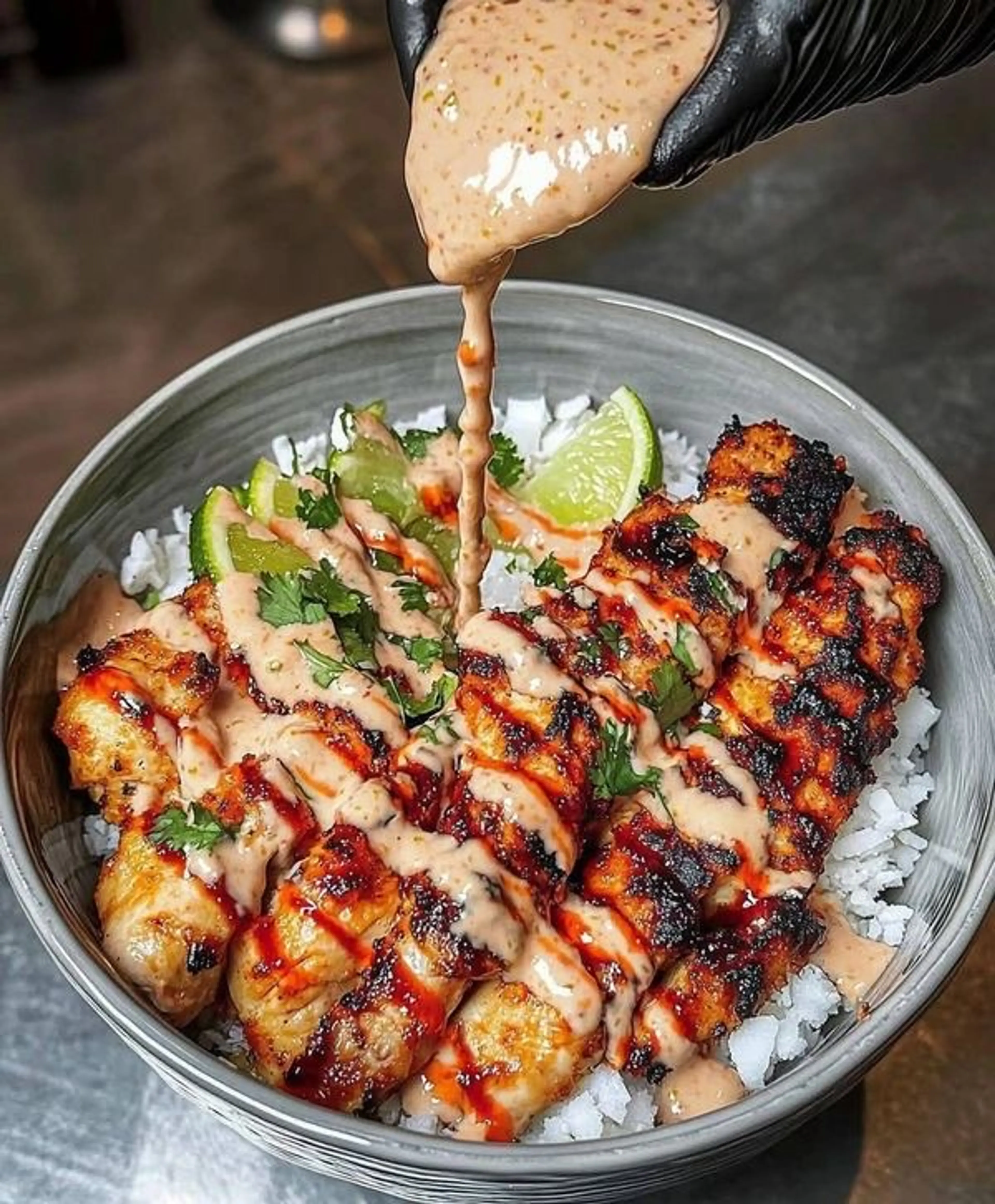 Sweet Chili Chicken Bowl w/Coconut Drizzle