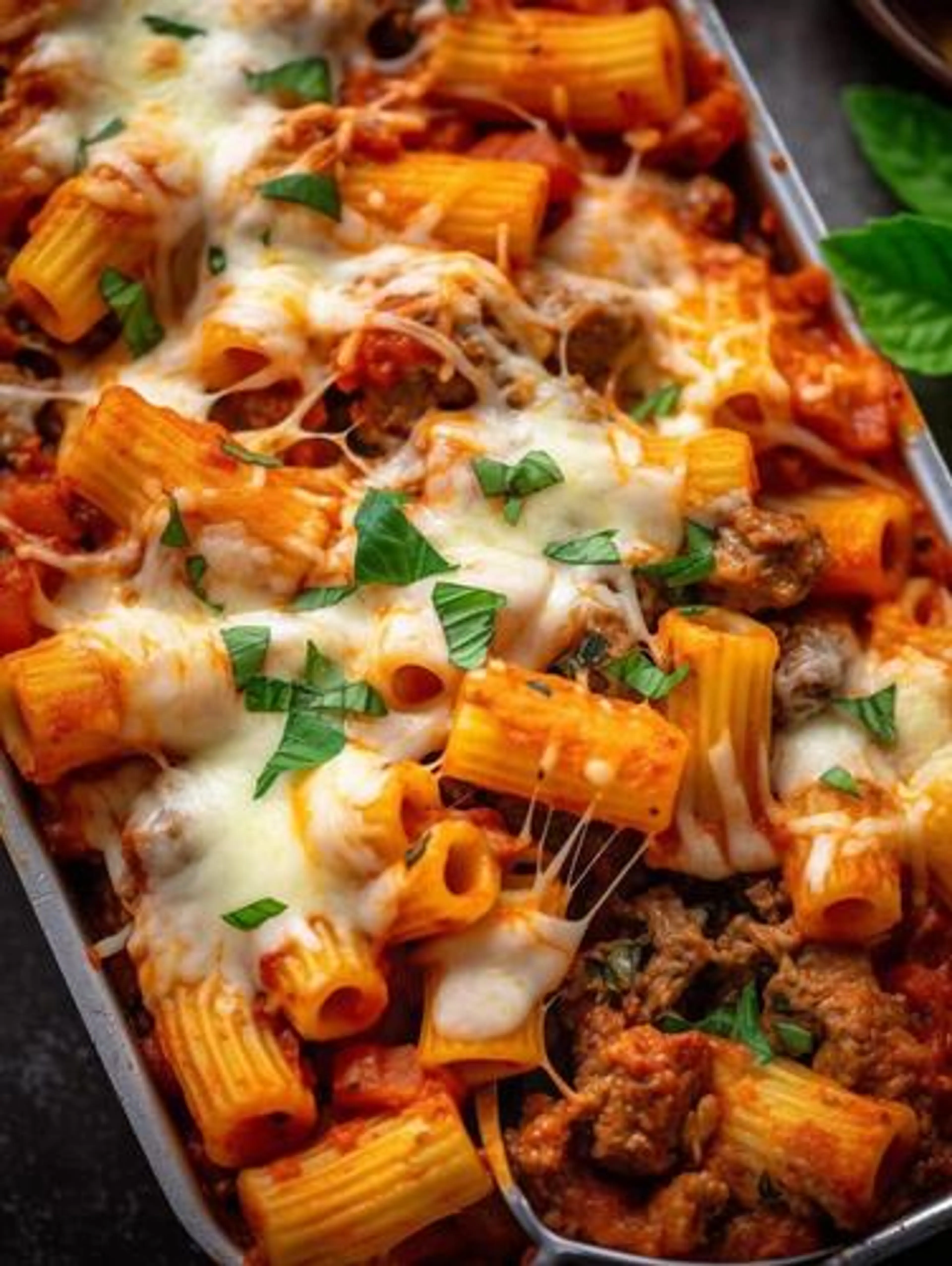 Cheesy Beef Rigatoni