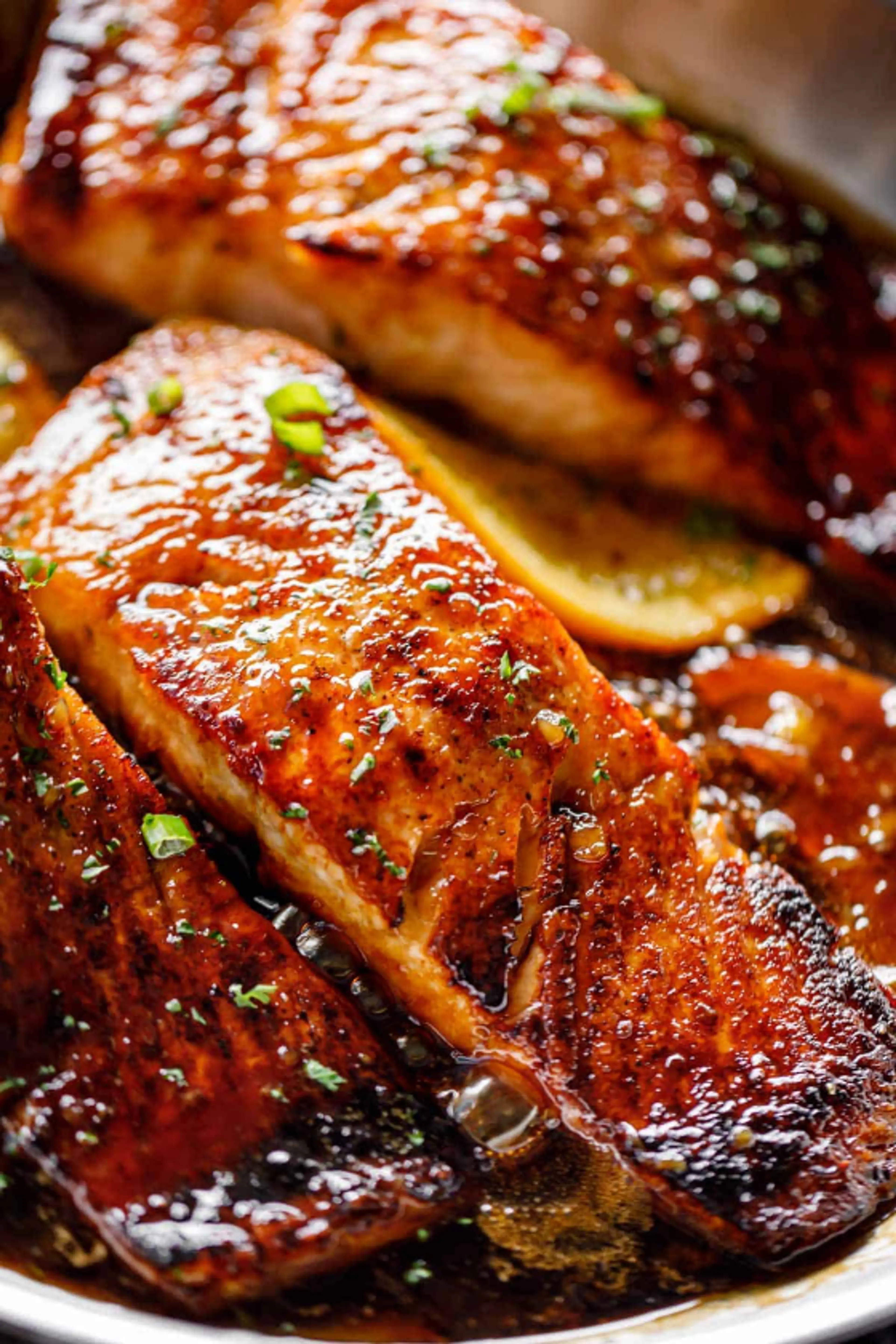 Crispy Honey Orange Glazed Salmon