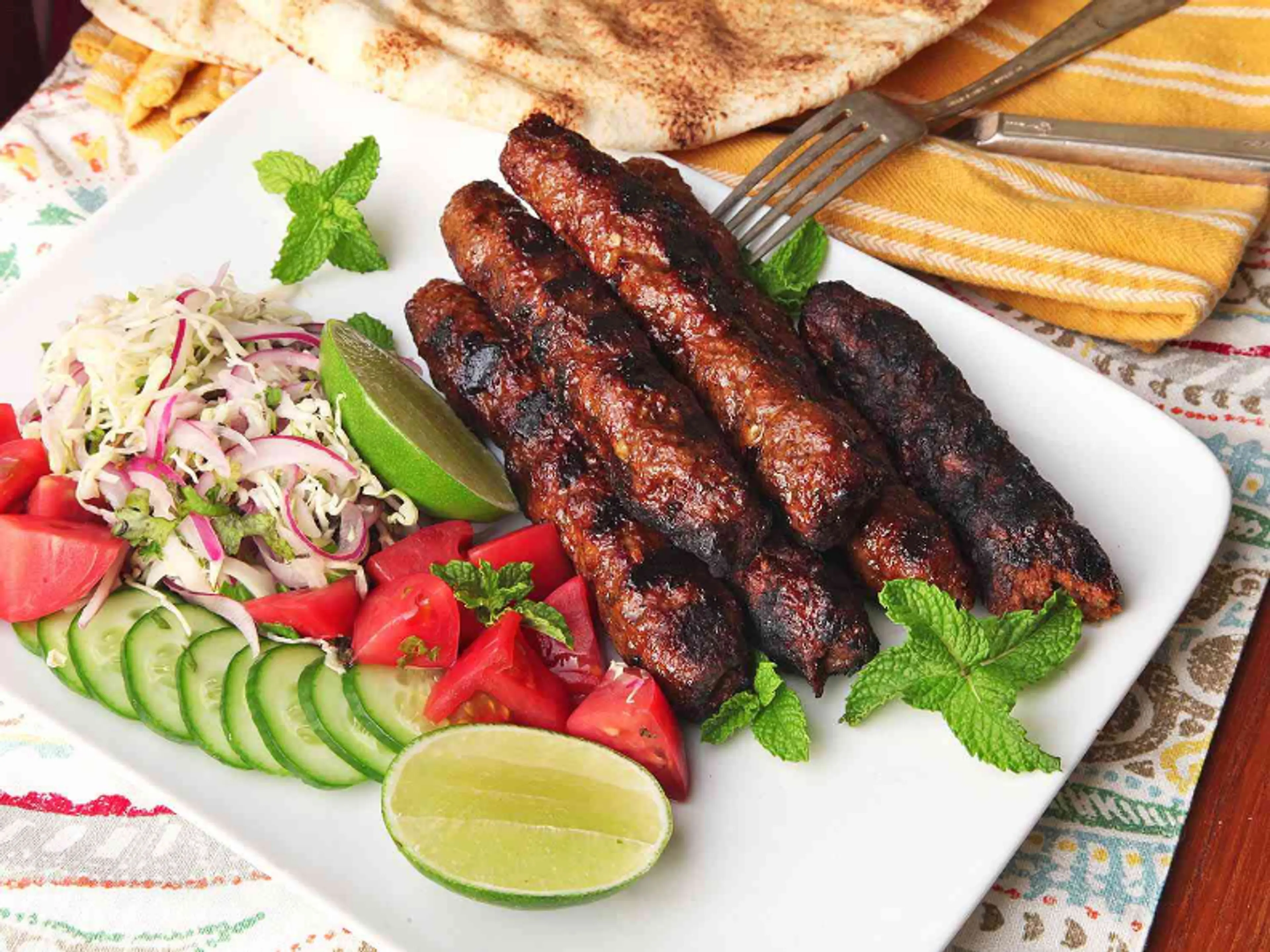 Seekh Kebabs (Pakistani Spicy Grilled Ground Meat Skewers)