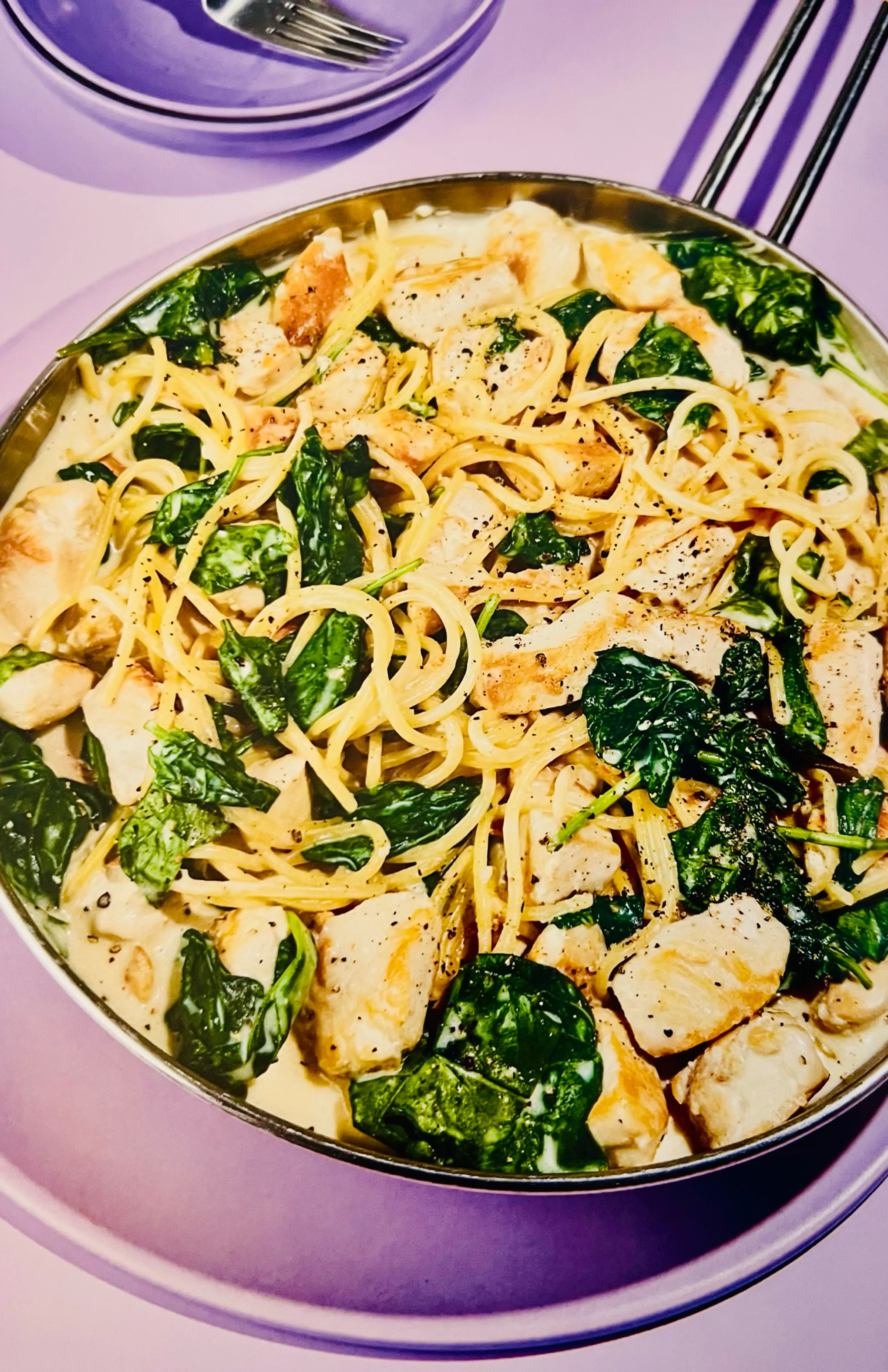 Parmesan and Chicken Spaghetti