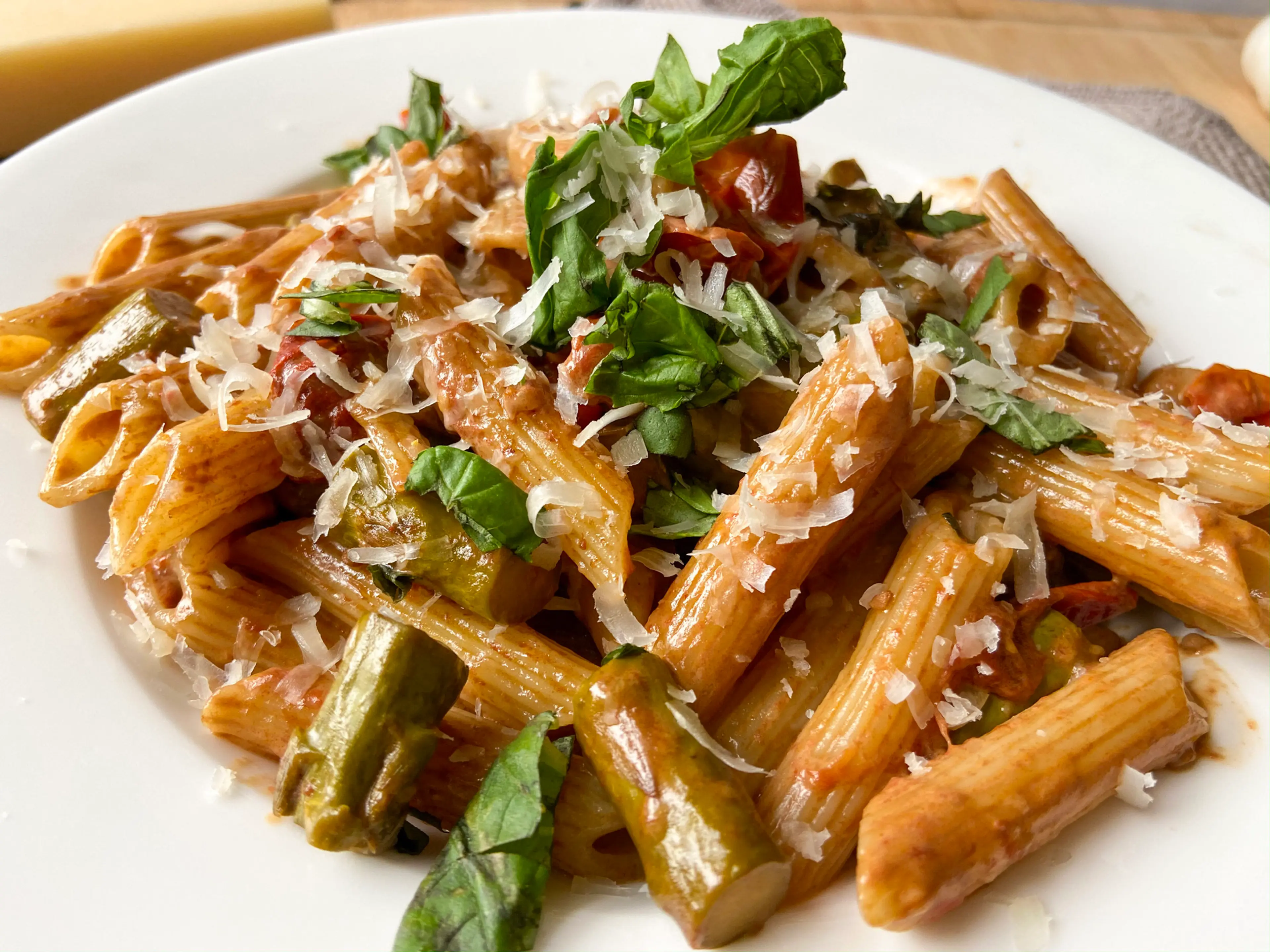 Creamy Balsamic Asparagus Pasta