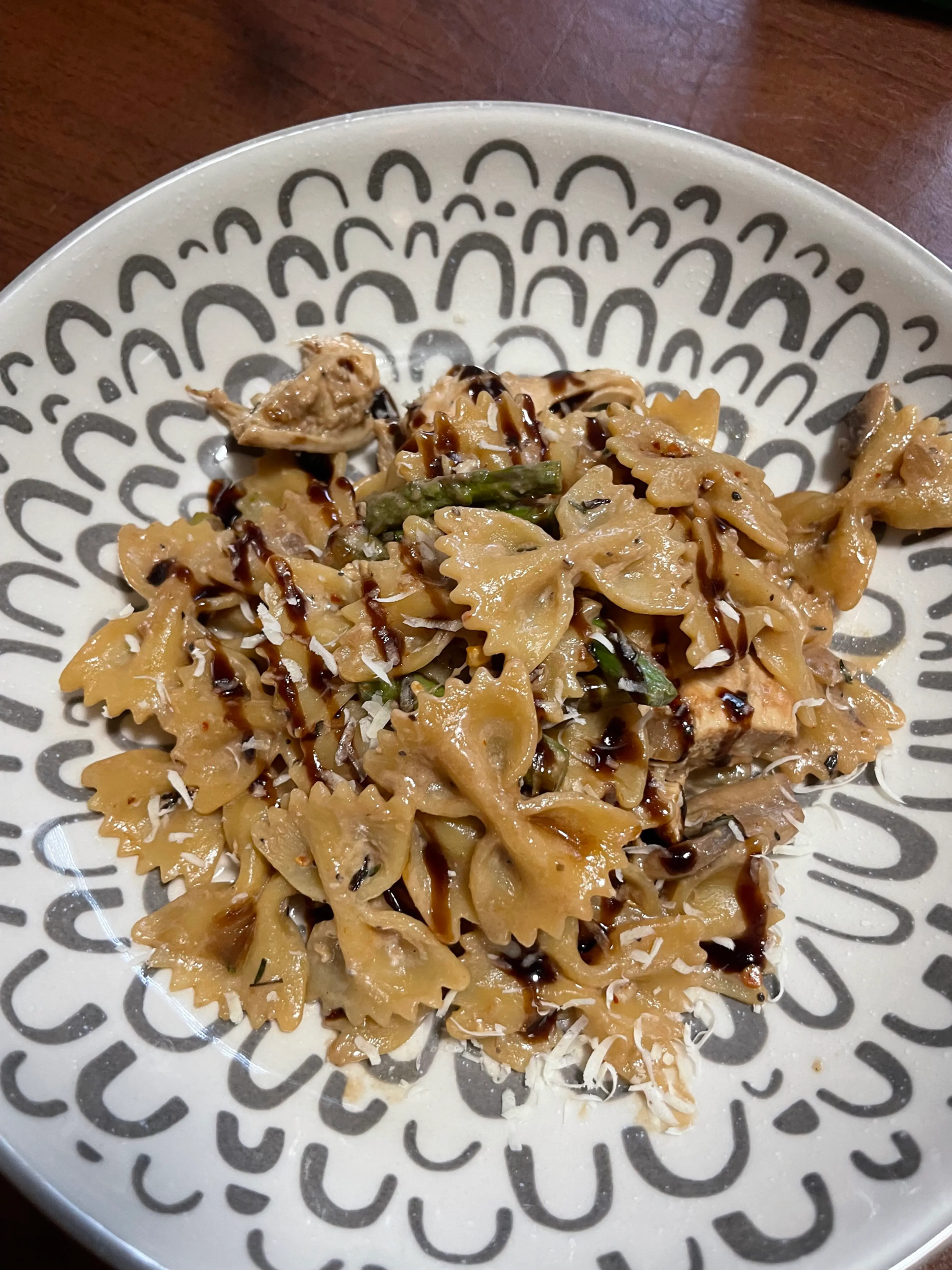 Creamy Balsamic Asparagus Pasta
