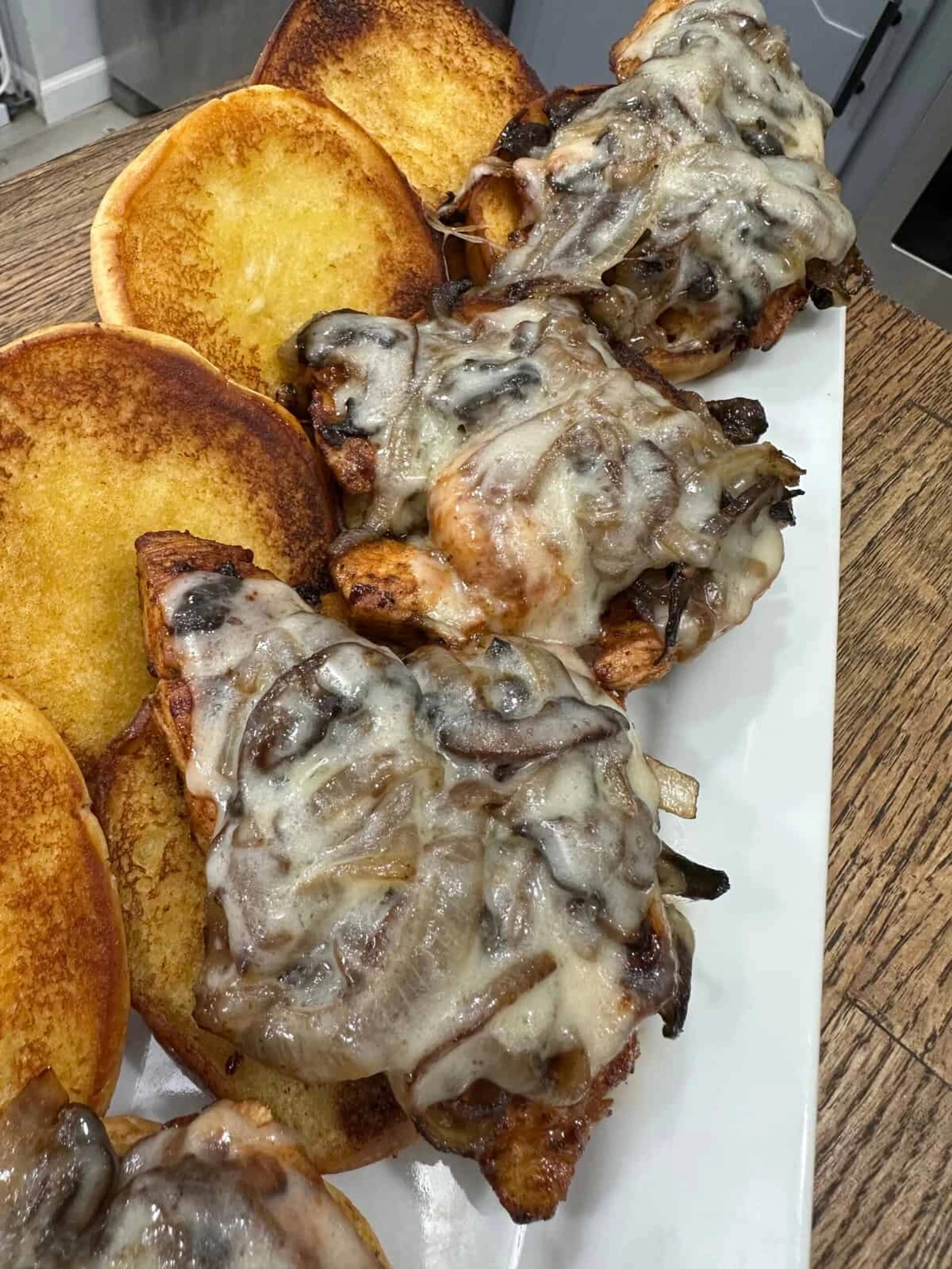 Smothered Chicken Sandwiches