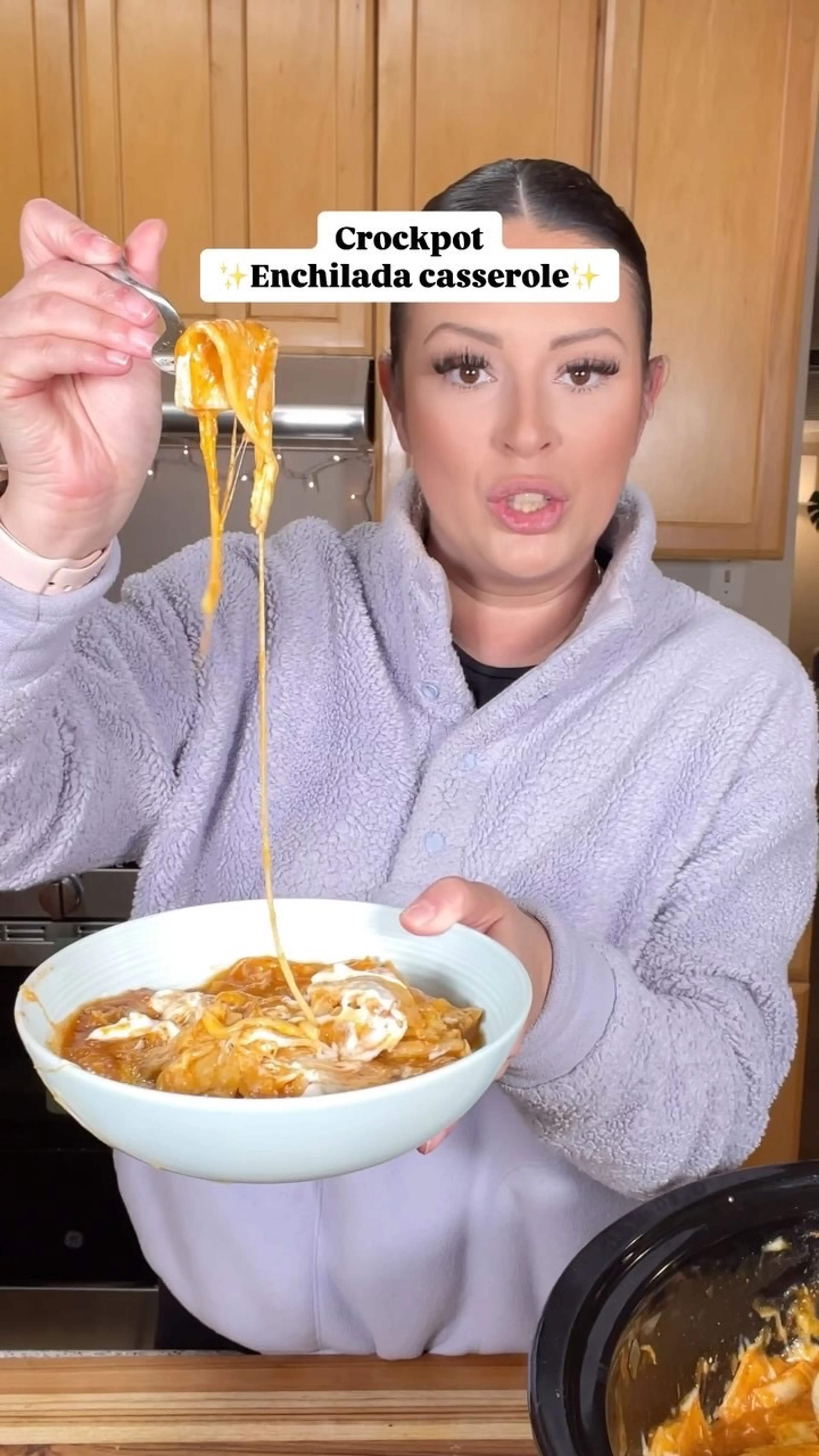 Easy Crockpot Enchilada Casserole