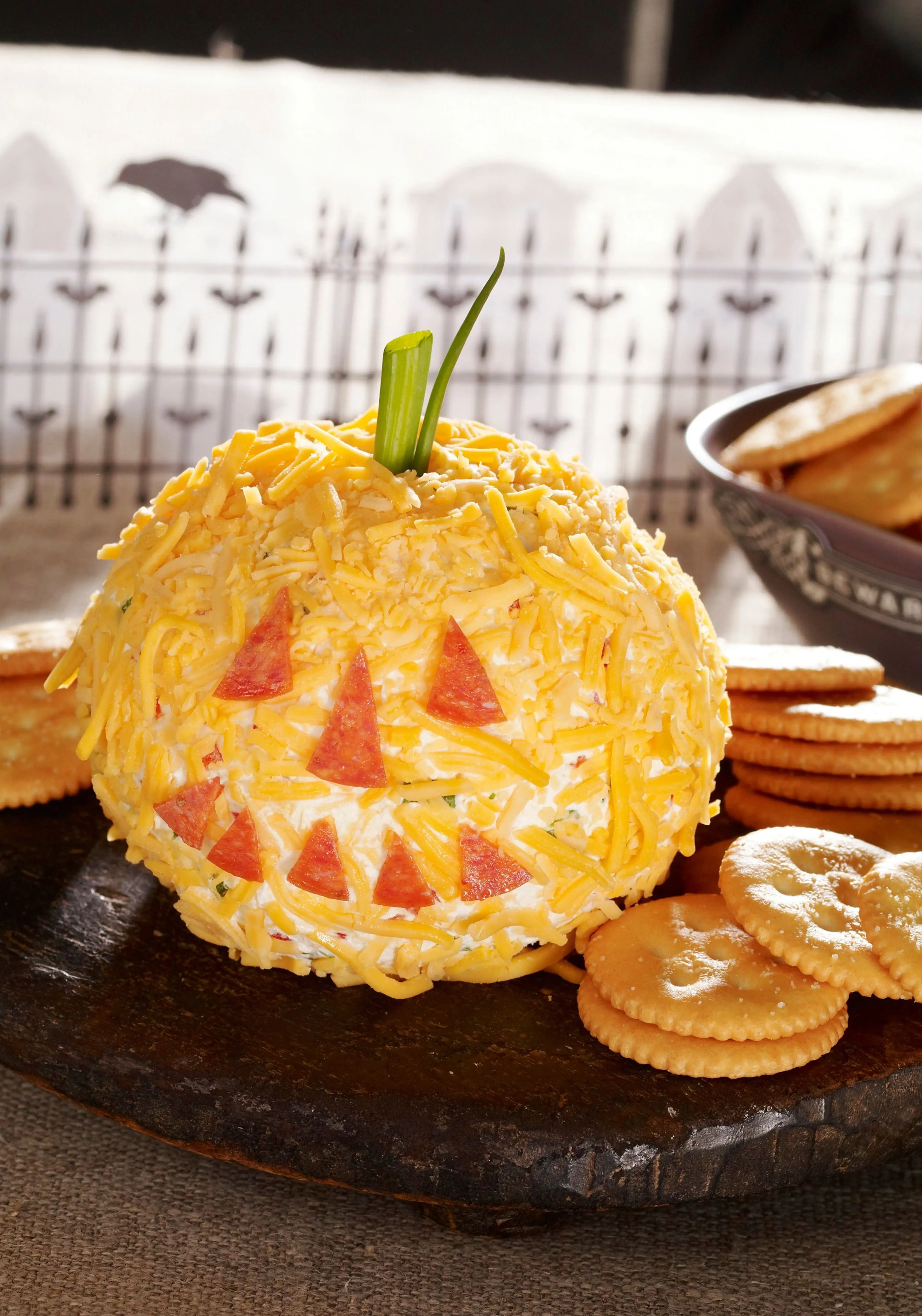 Cheesy Jack-o'-Lantern