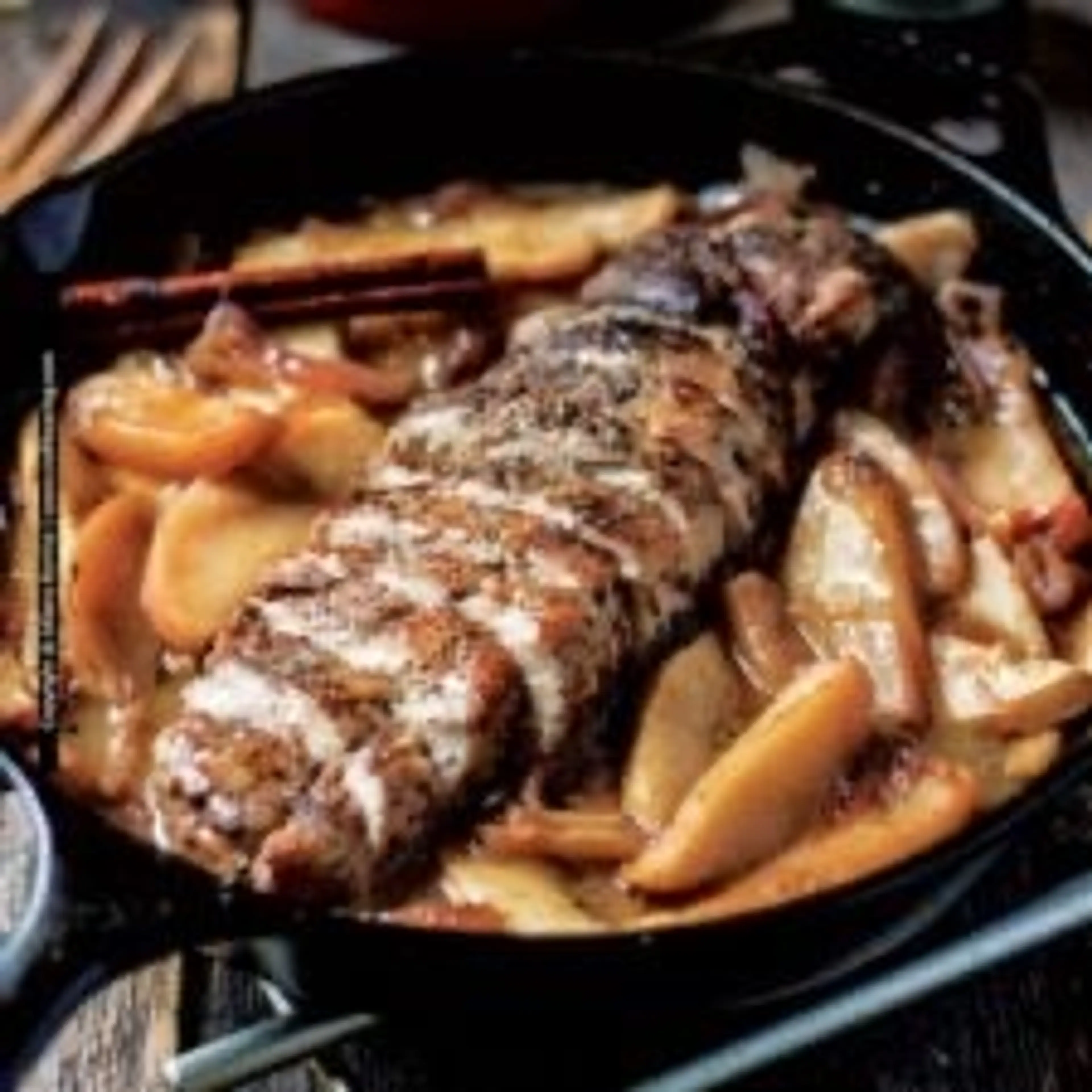 Pork Tenderloin with Apples and Onions