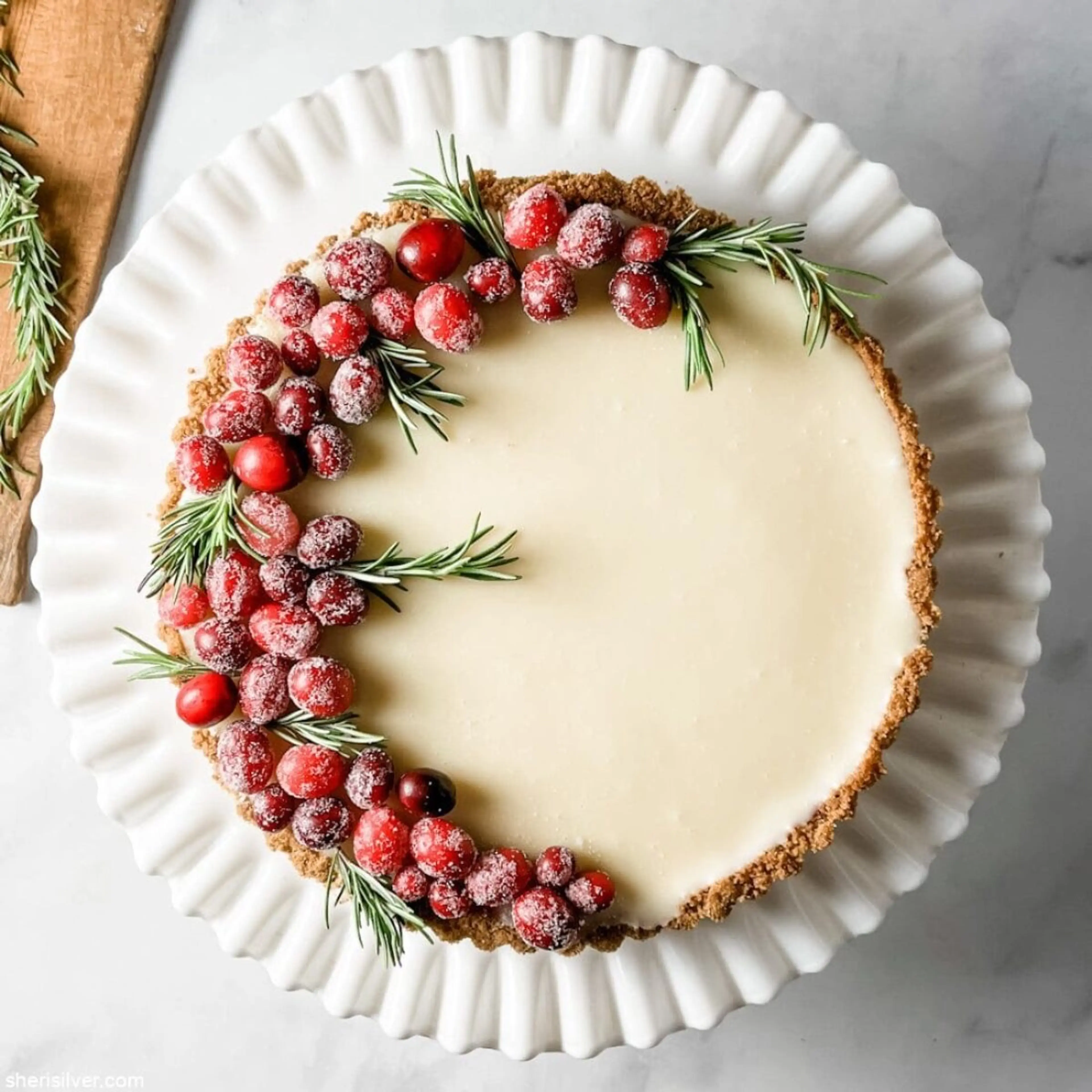 White Chocolate Cranberry Tart