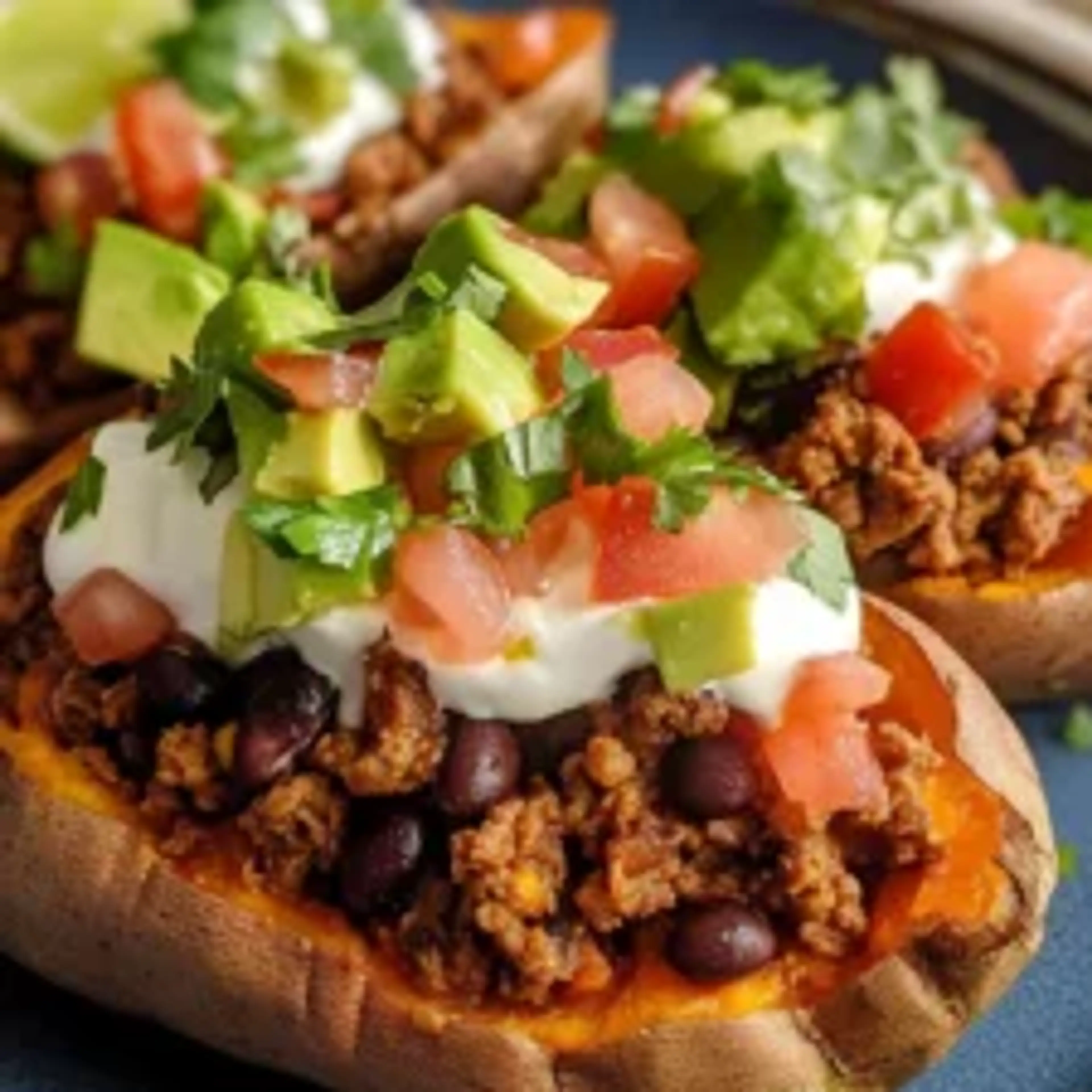 Taco Stuffed Sweet Potatoes