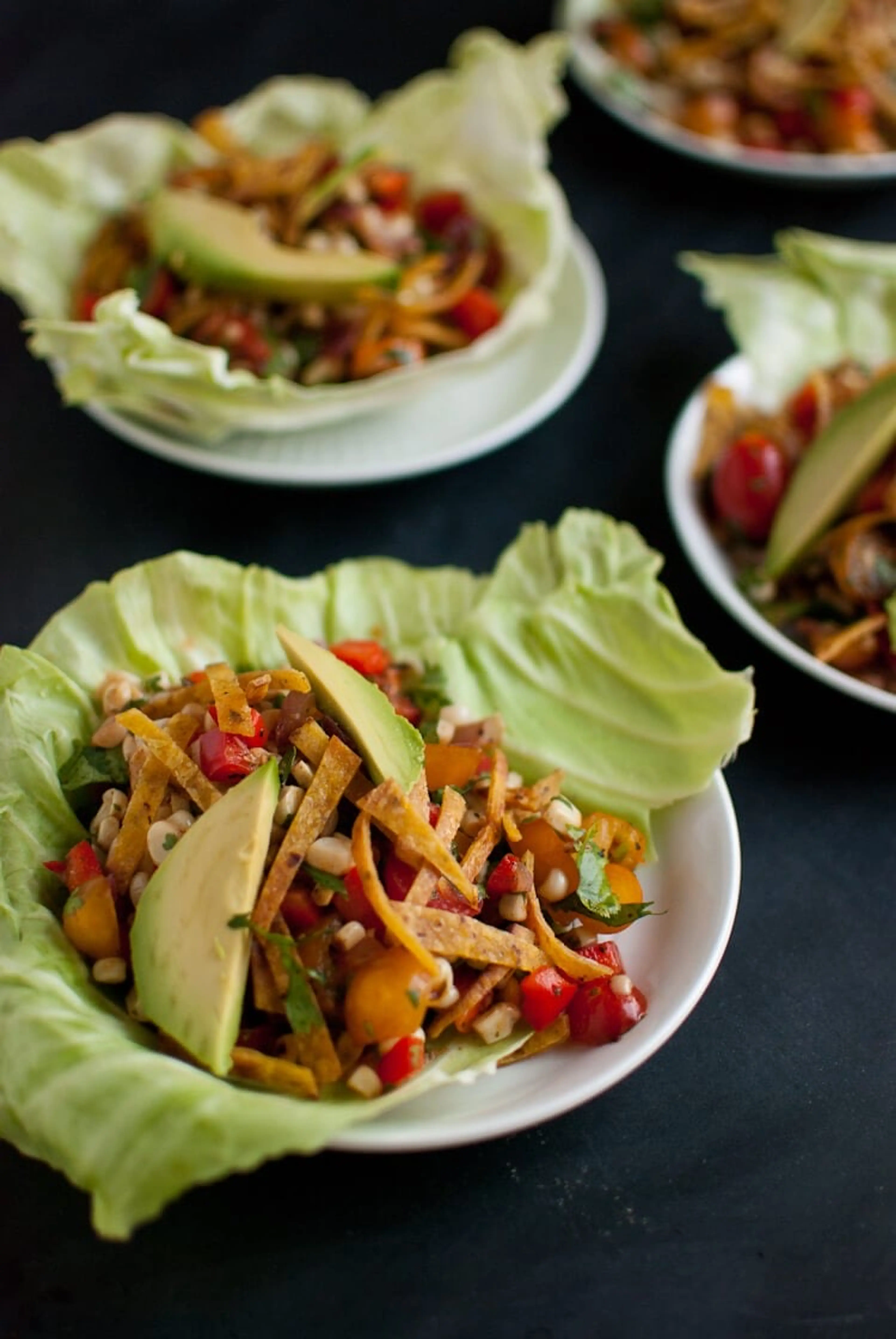 Sweet Corn Salad Wraps