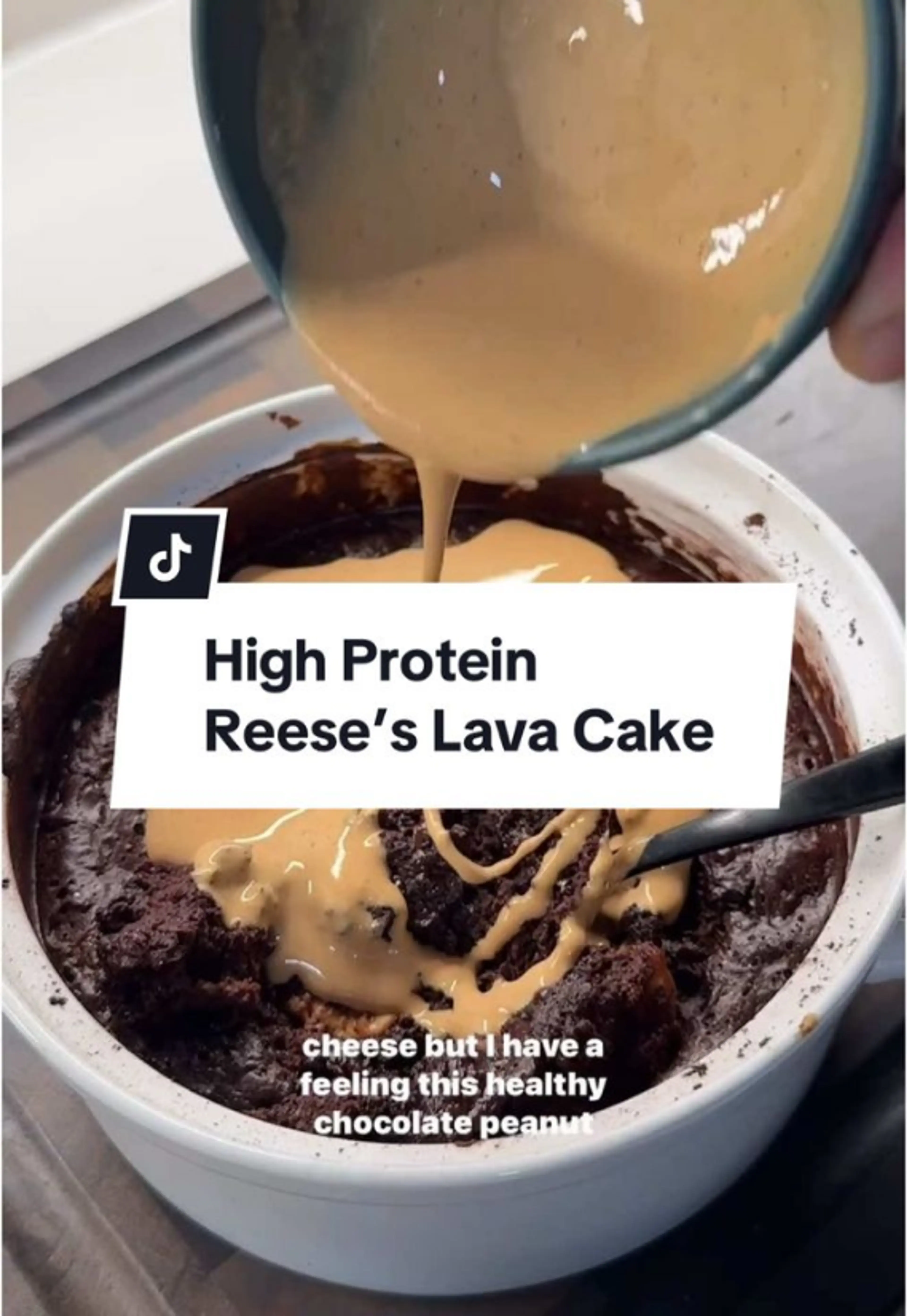 Chocolate Peanut Butter Lava Cake