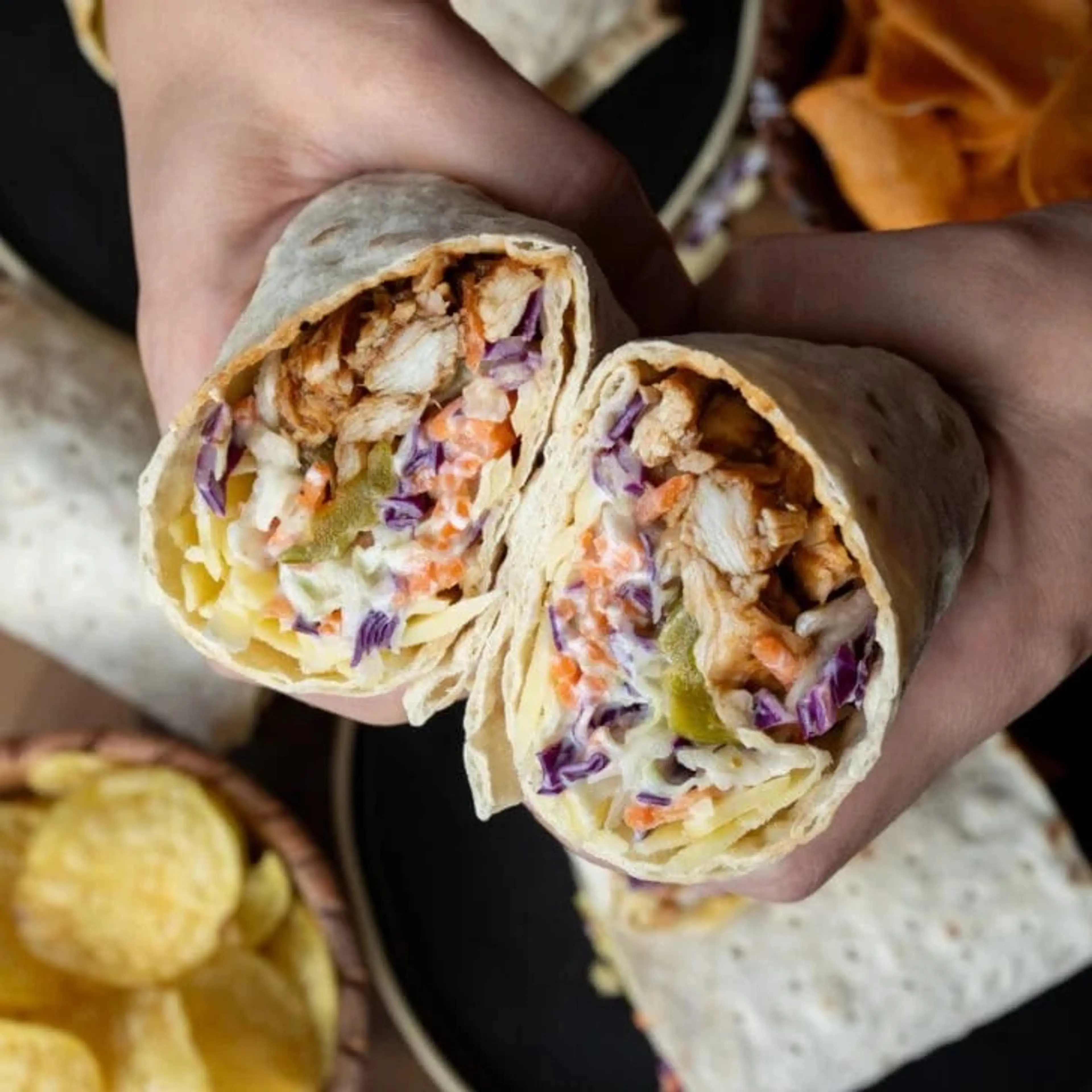Bbq Rotisserie Chicken Wraps
