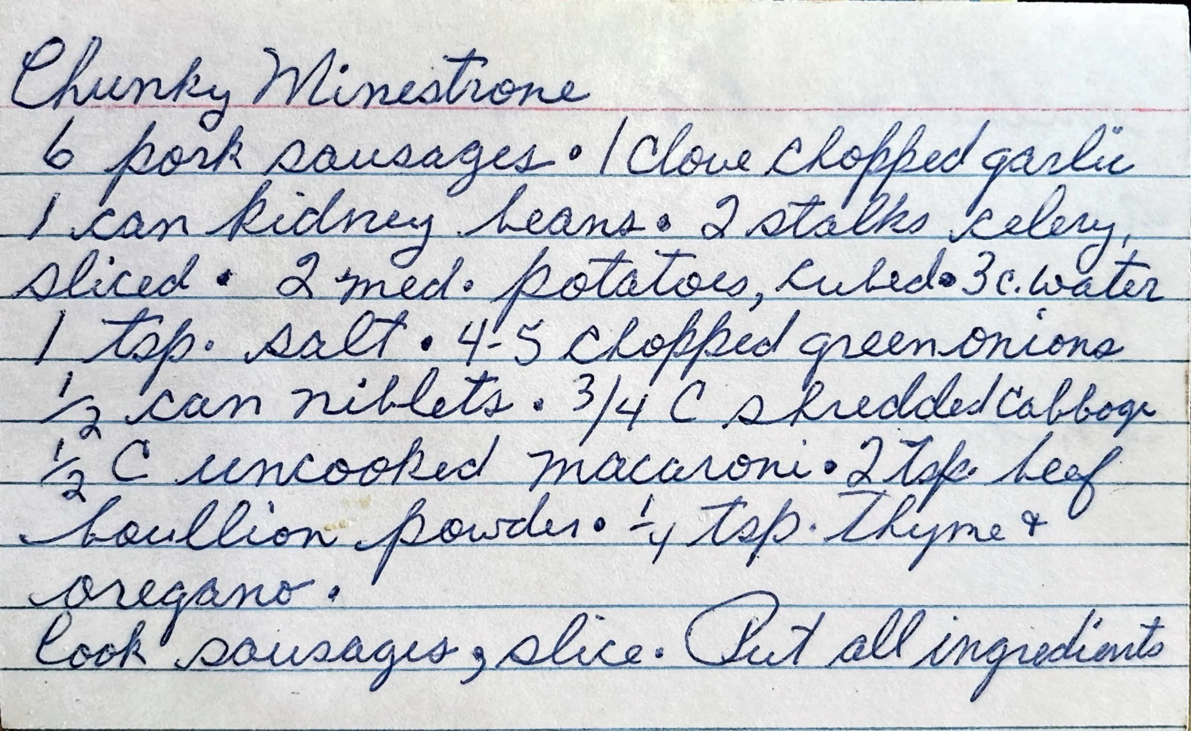 Chunky Minestrone