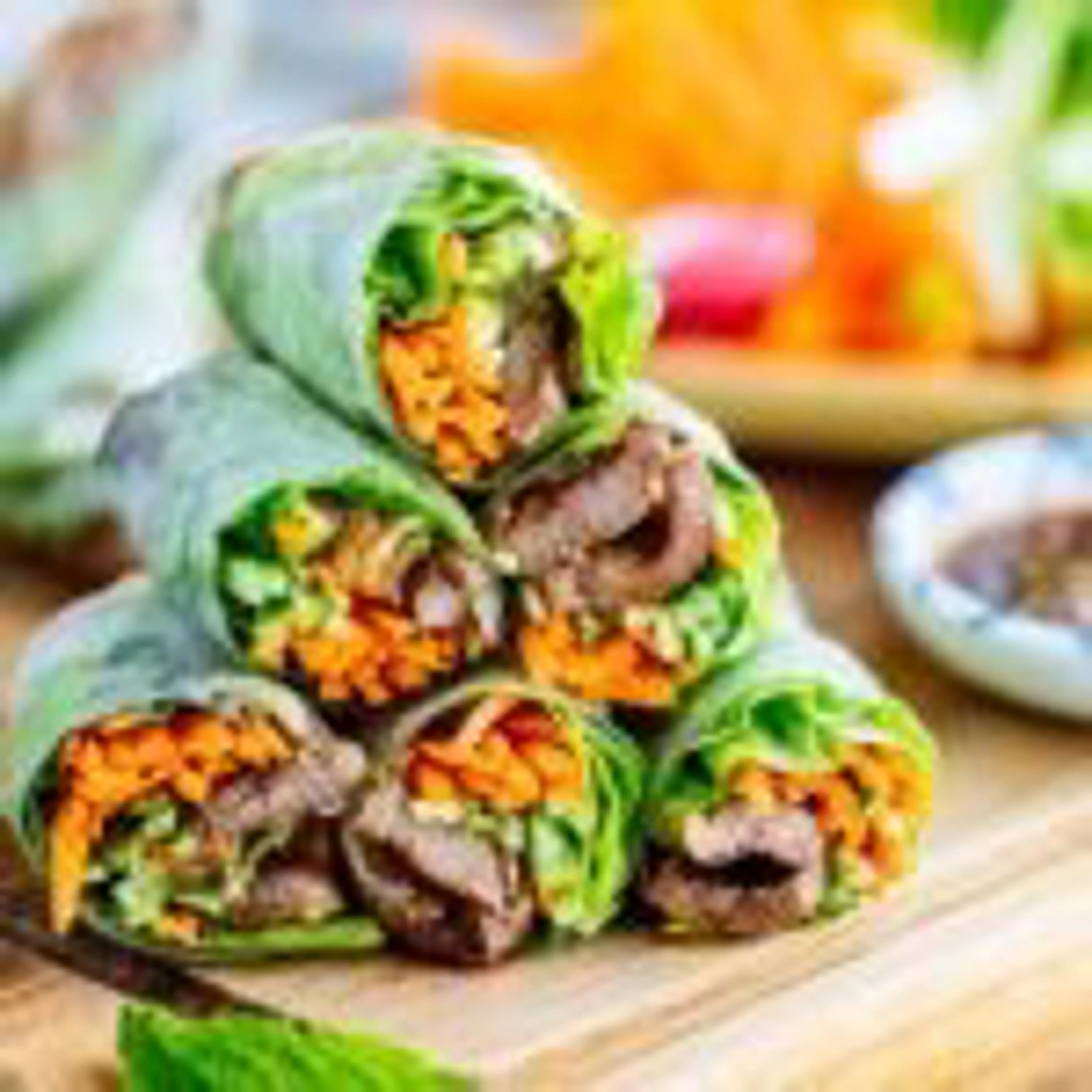 Fresh Spring Rolls with Yakiniku 焼肉の生春巻き