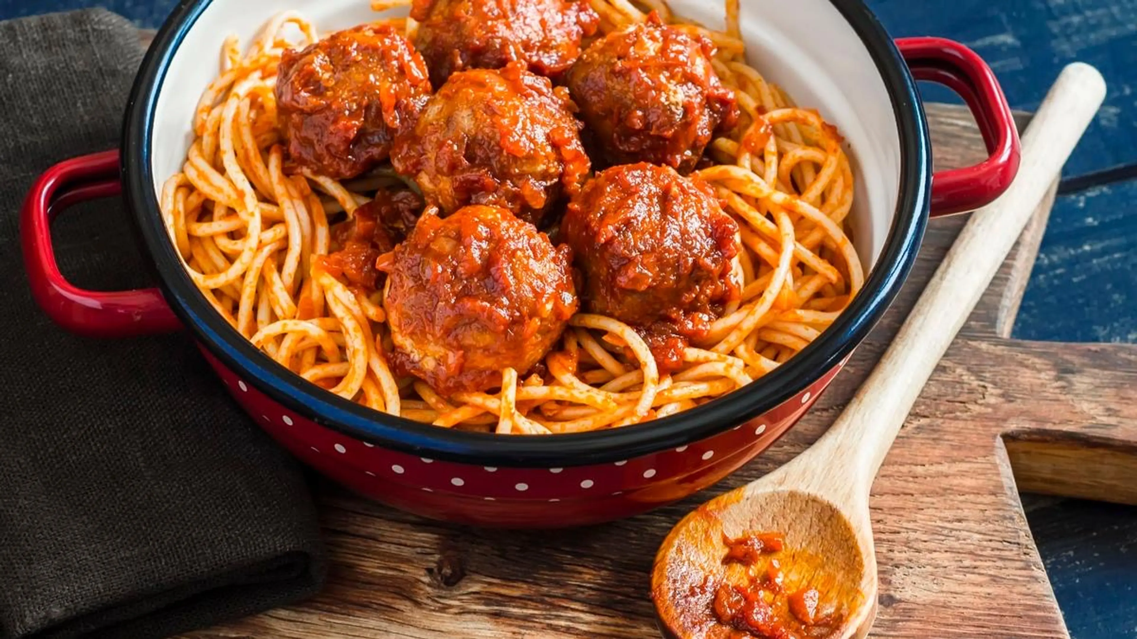 Spaghettis aux boulettes de viande