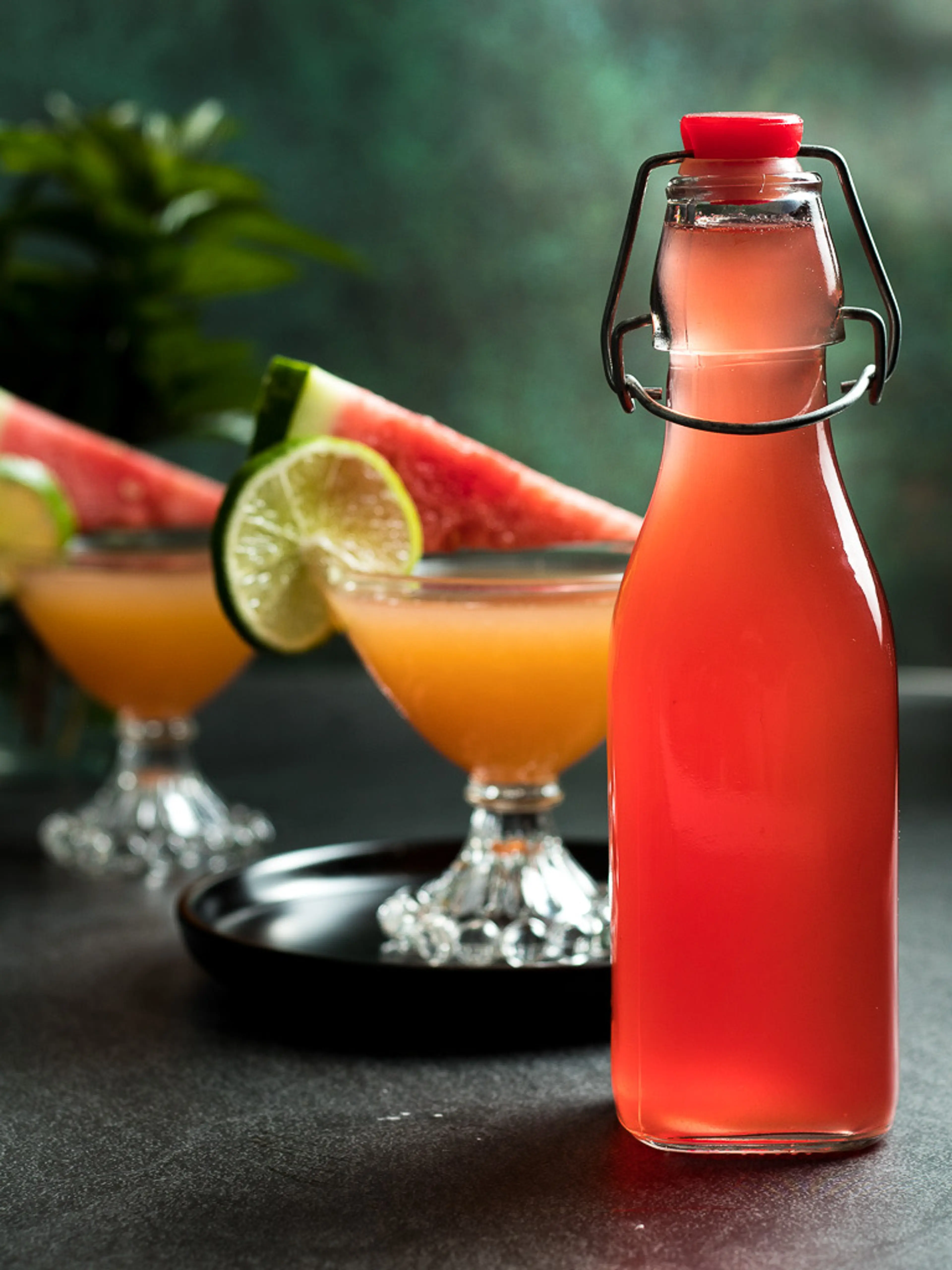No-Cook Watermelon Simple Syrup - The BEST watermelon syrup