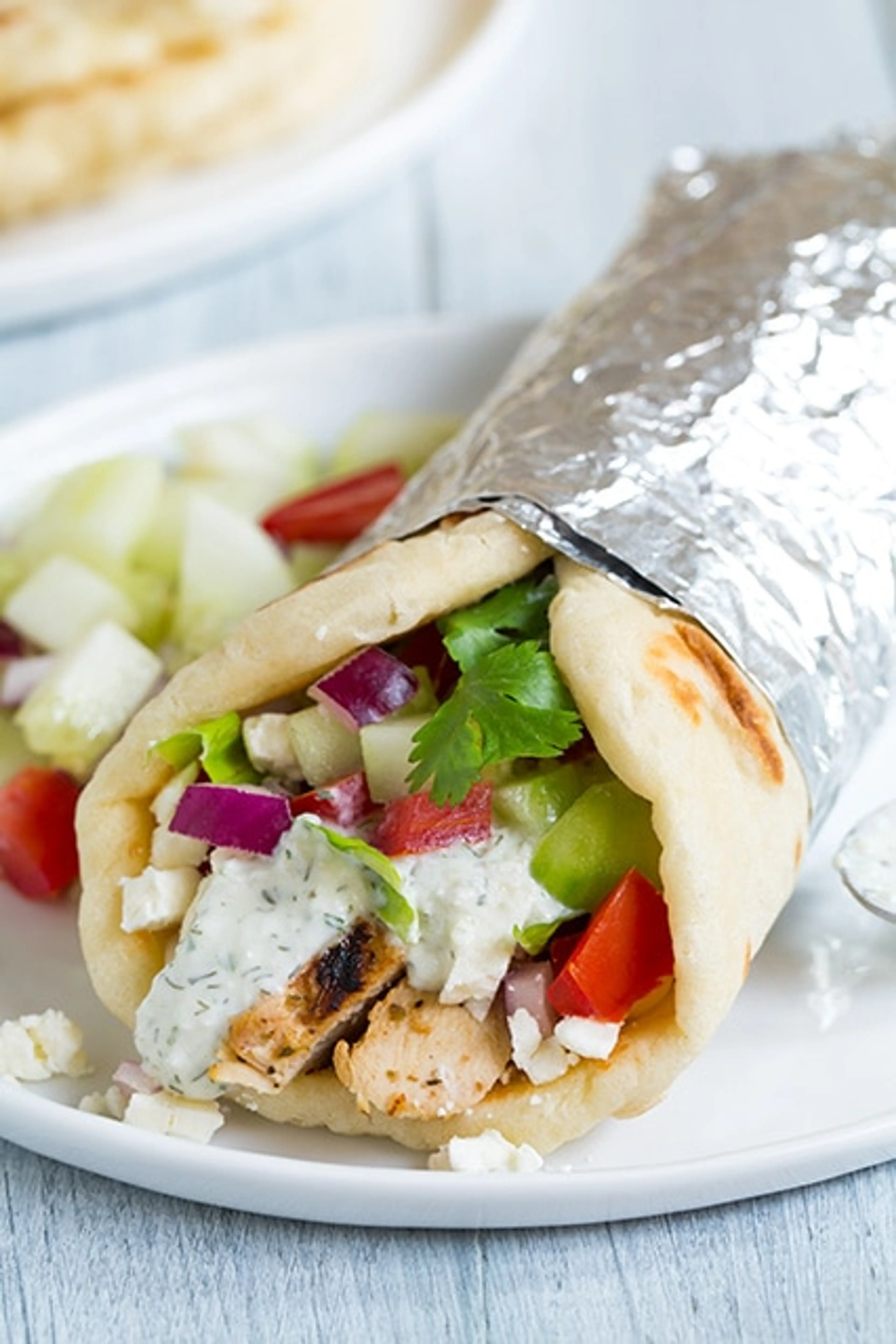 Greek Chicken Gyros