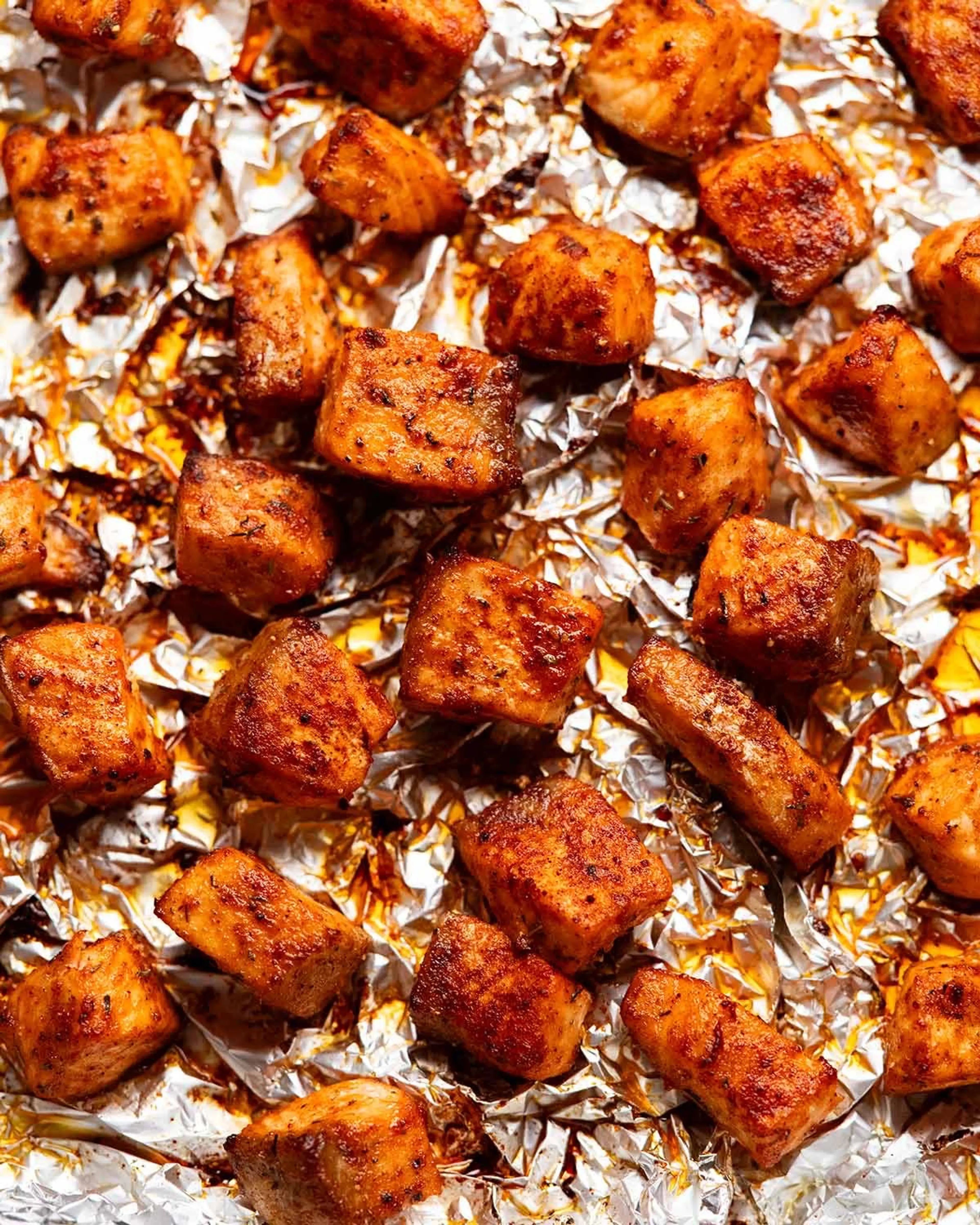 Cajun Baked Salmon Bites