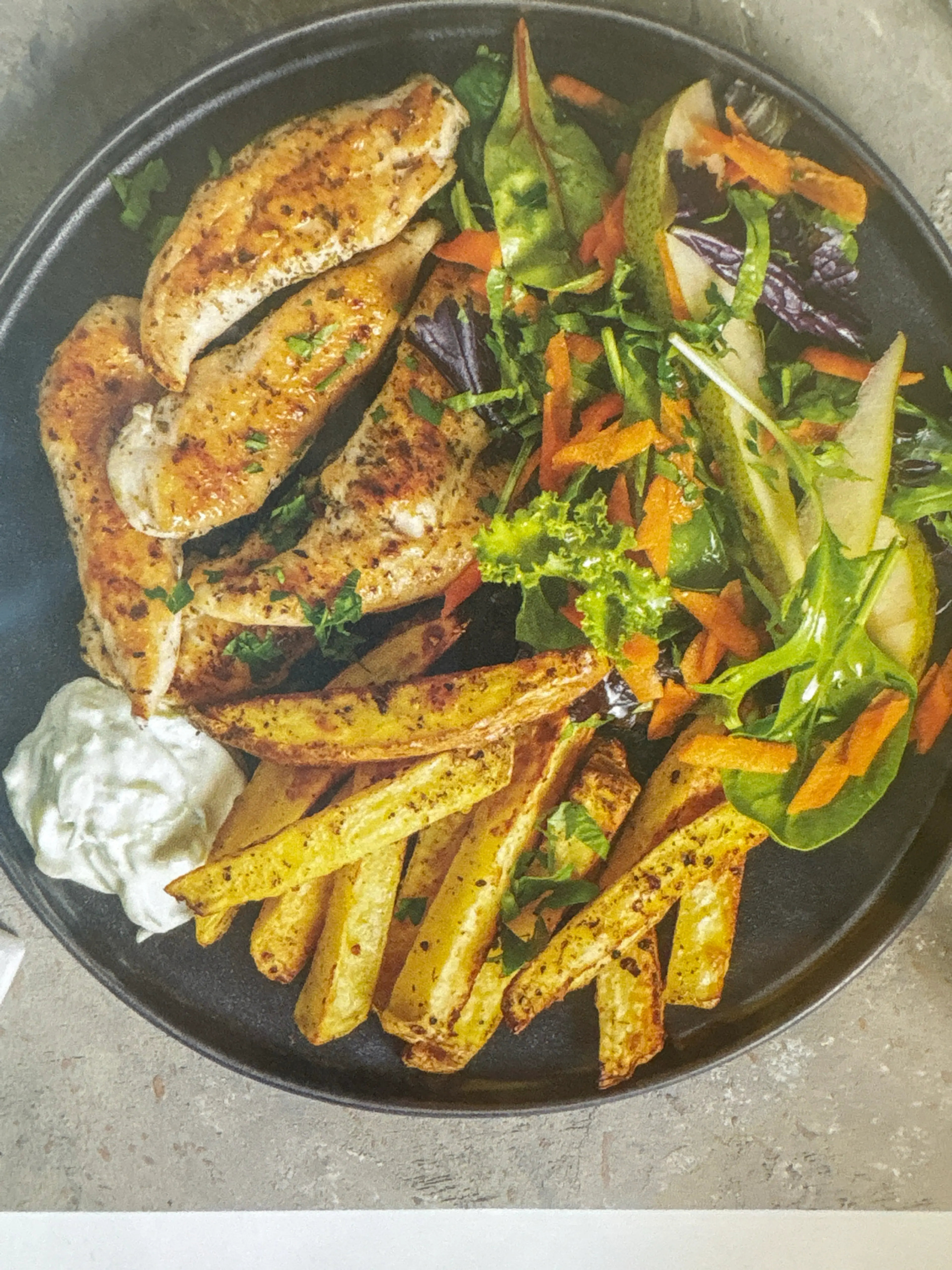 Herbed Chicken & Lemon Pepper Fries