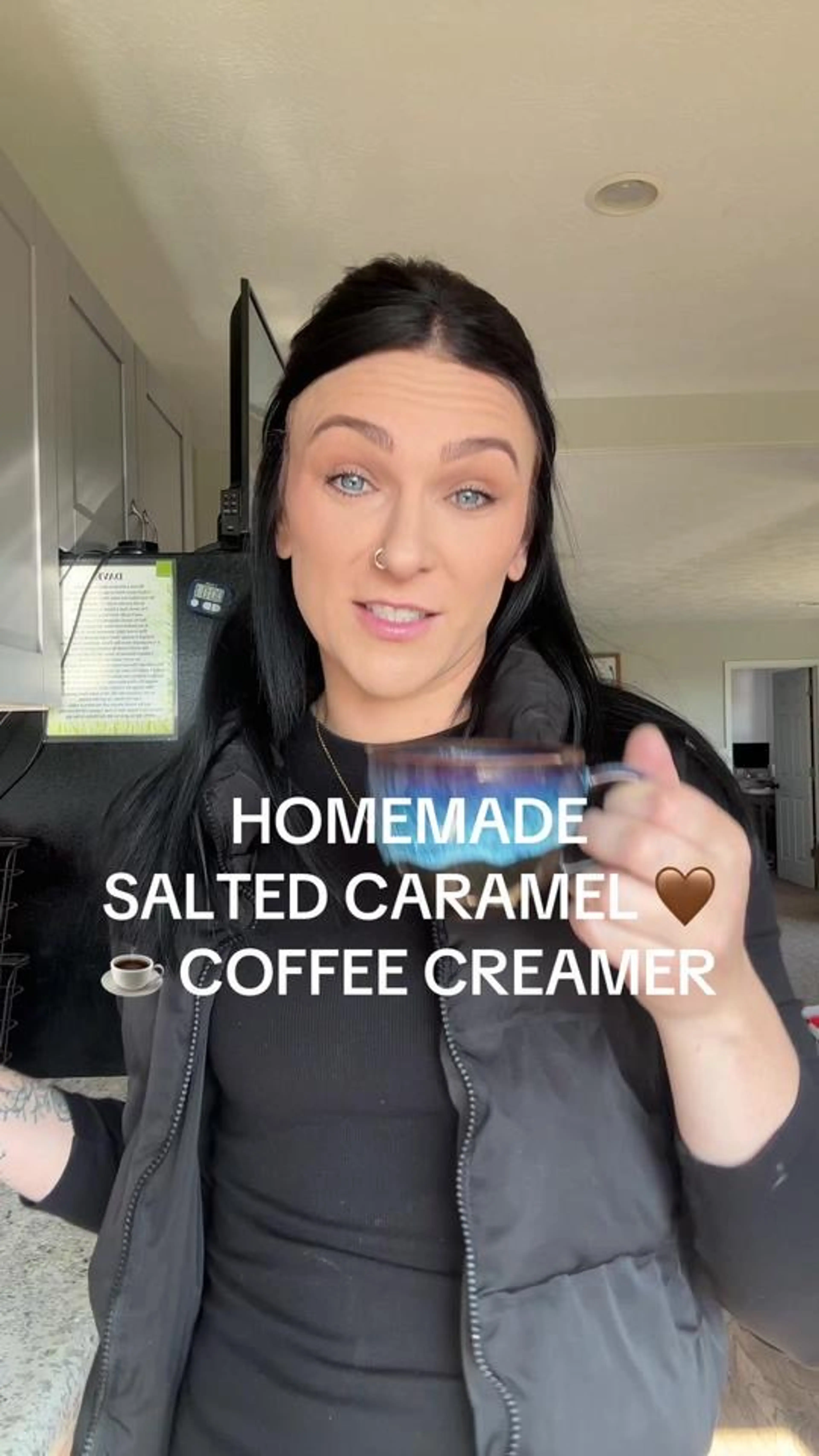 Replying to @salty_mama_1 Homemade Salted Caramel Coffee Cre