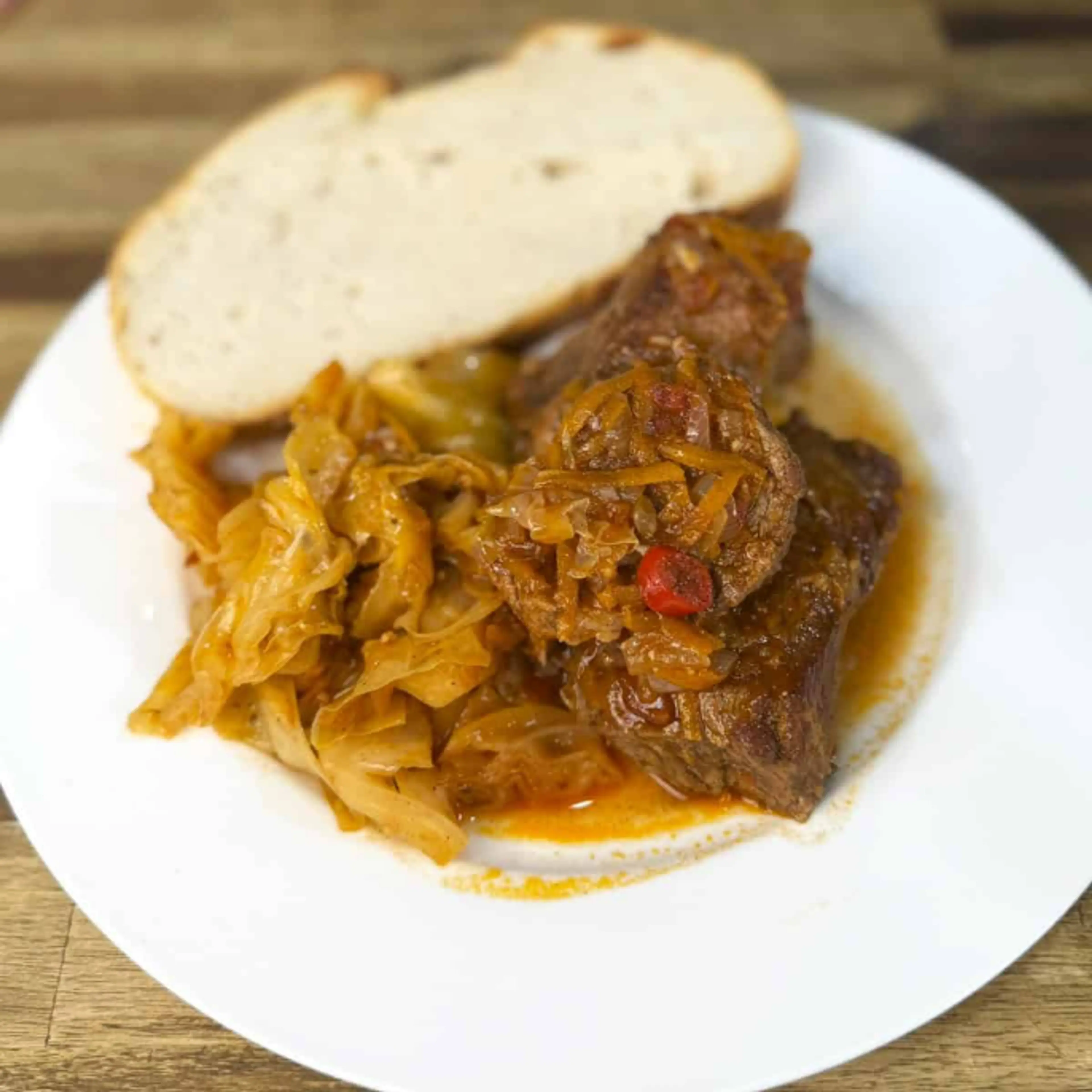 Greek Pork and Cabbage Stew (Xoirino Me Laxano)