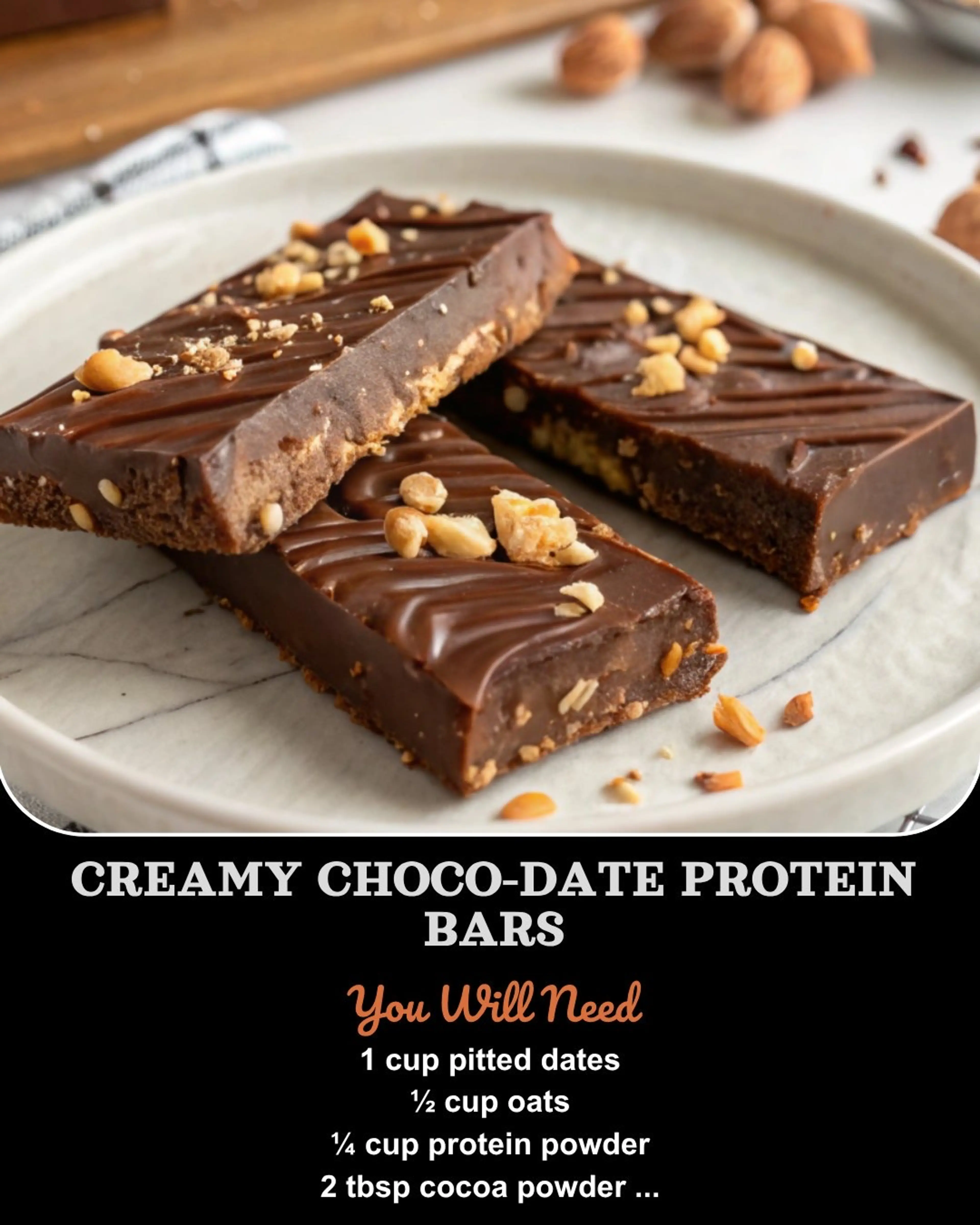 Creamy Choco-date Protein Bars