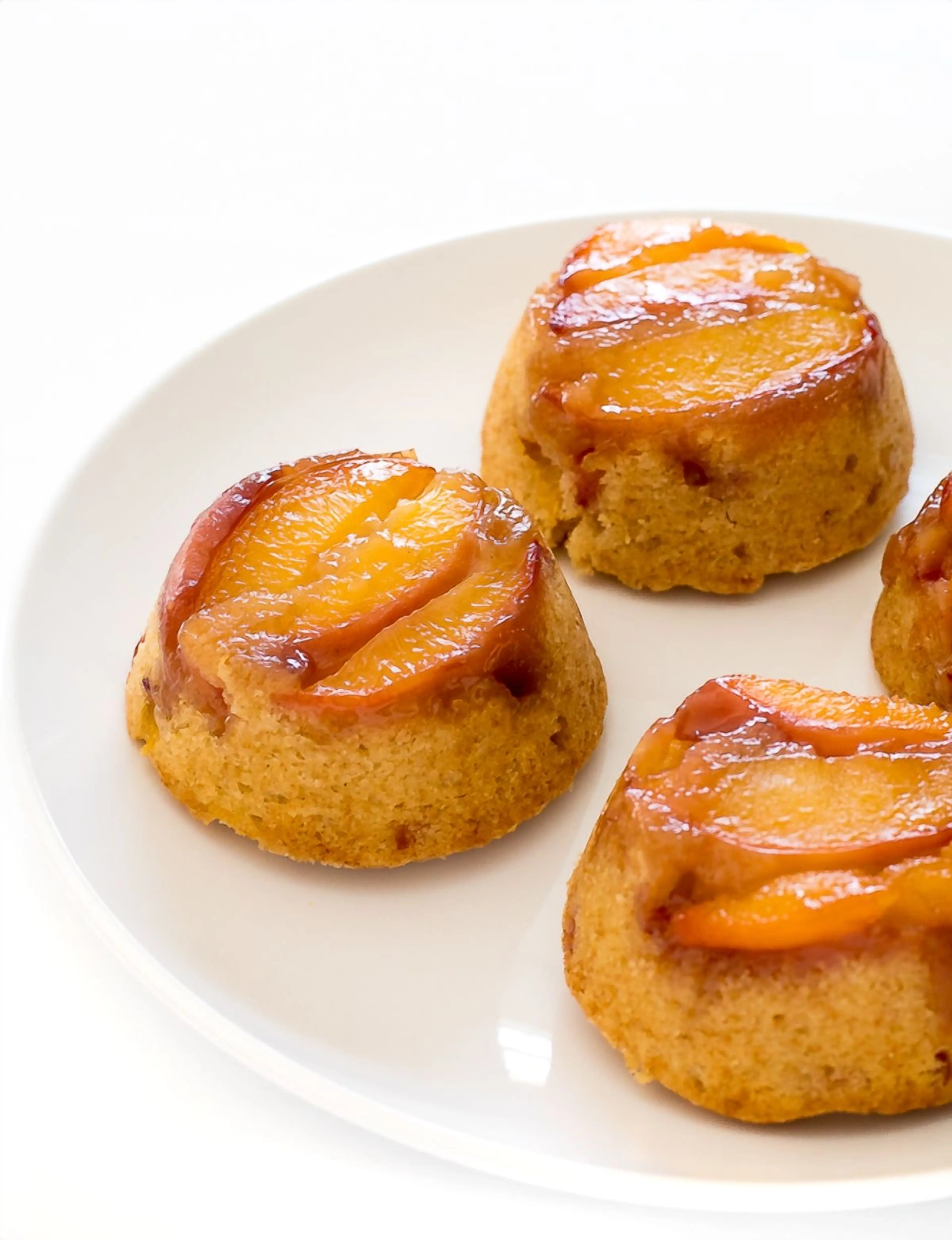 Mini Peach Upside Down Cakes