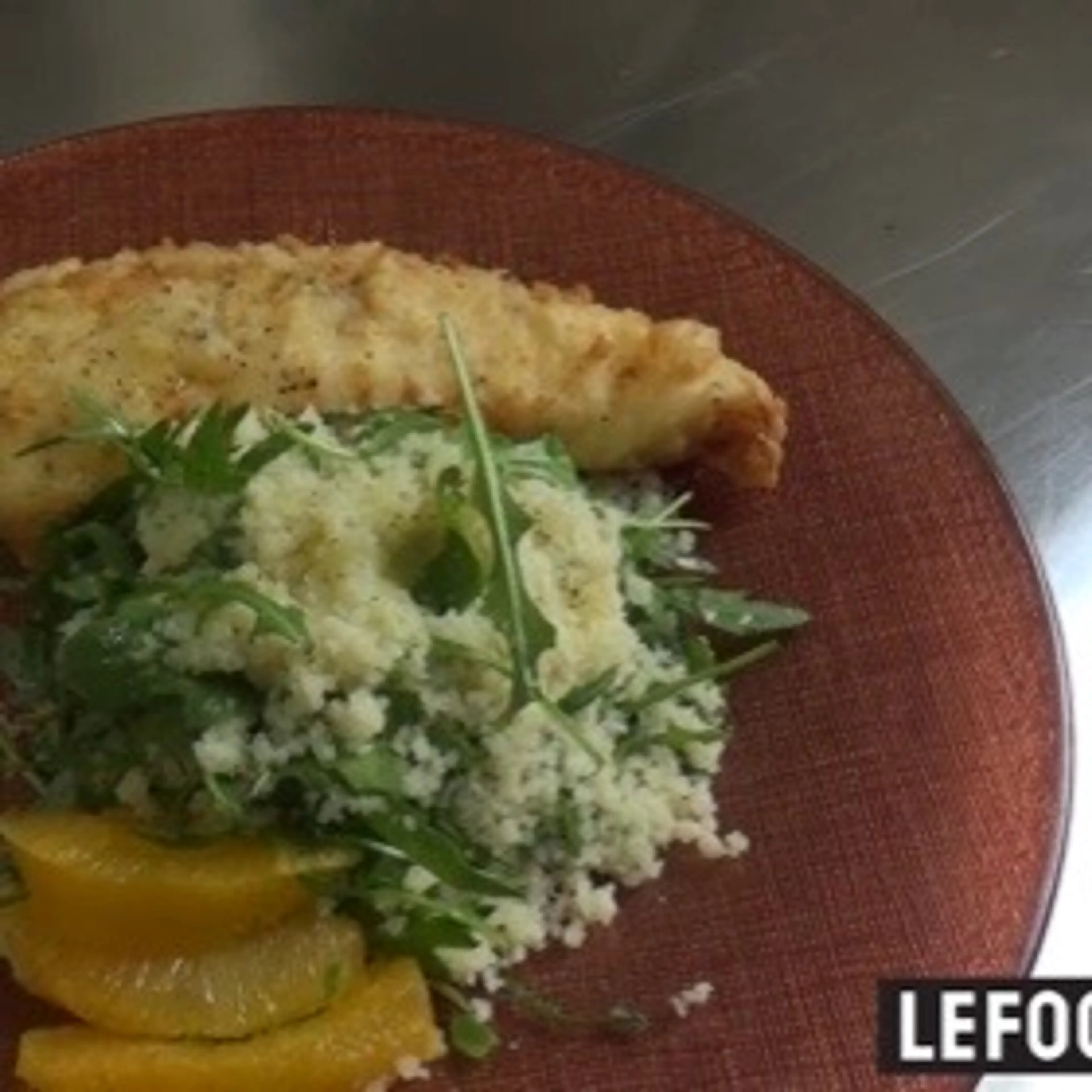 TEMPURA DE CABILLAUD, ATTIÉKÉ DE PRINTEMPS, VINAIGRETTE BASI