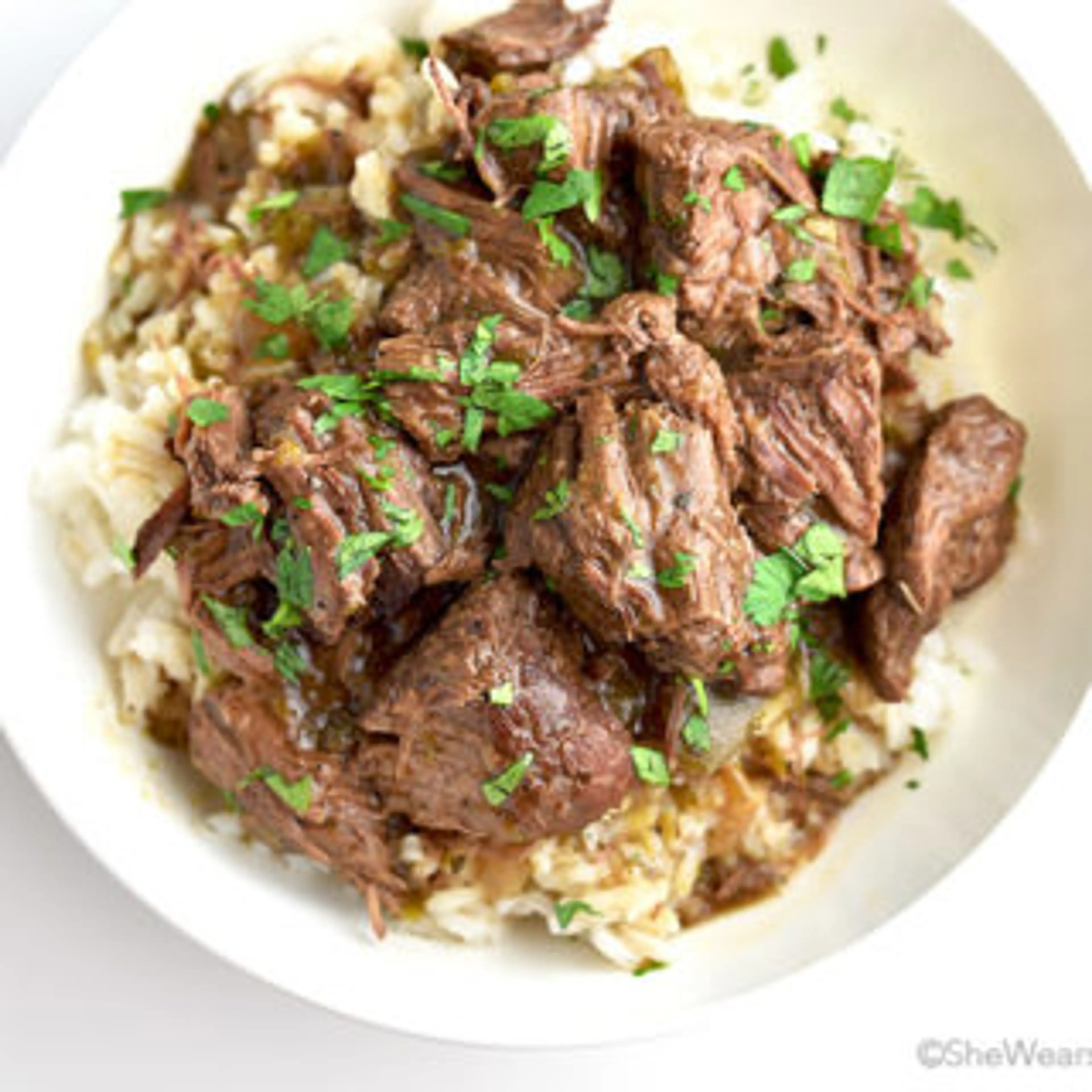 Stew Beef and Rice