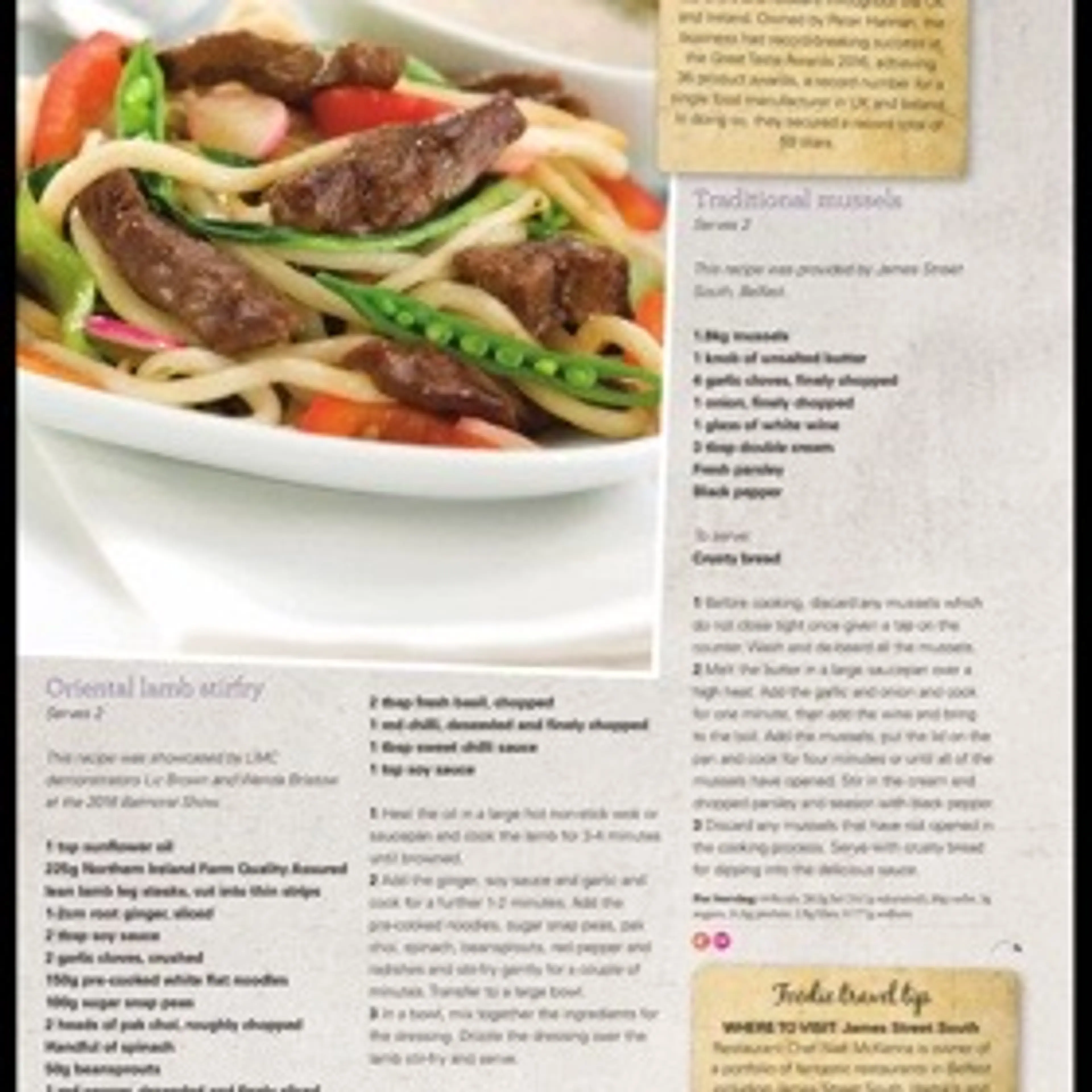 Oriental lamb stirfry