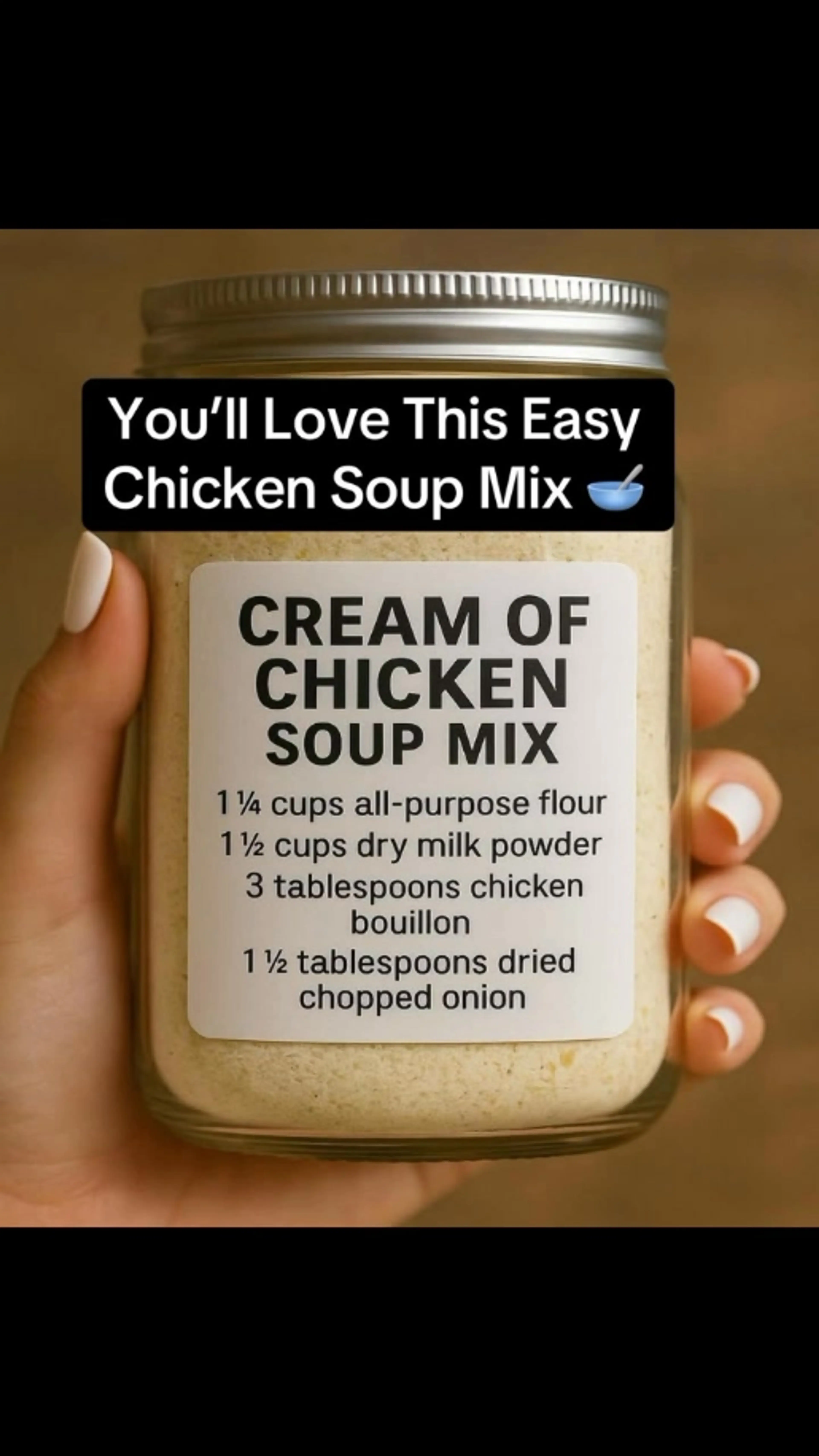 Homemade Cream of Chicken Soup Mix